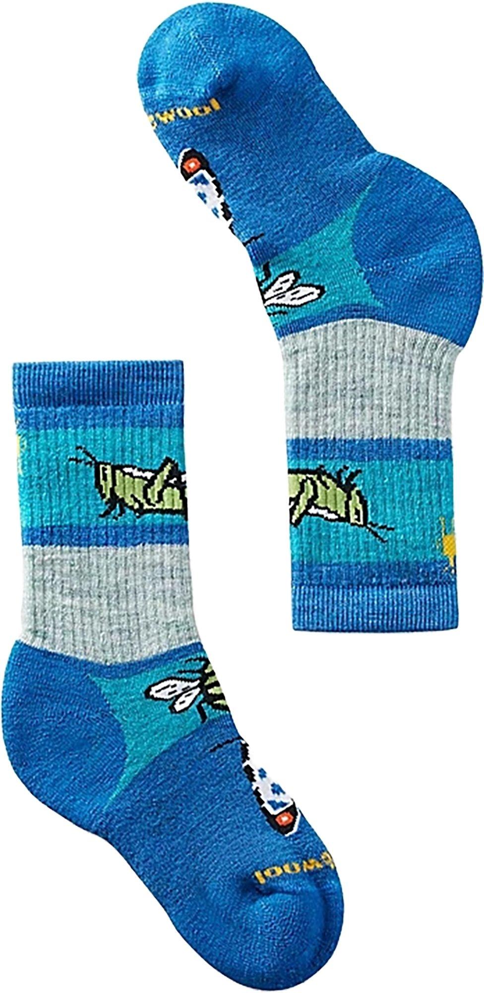 Product gallery image number 1 for product Hike Full Cushion Garden Bugs Pattern Crew Socks - Kids