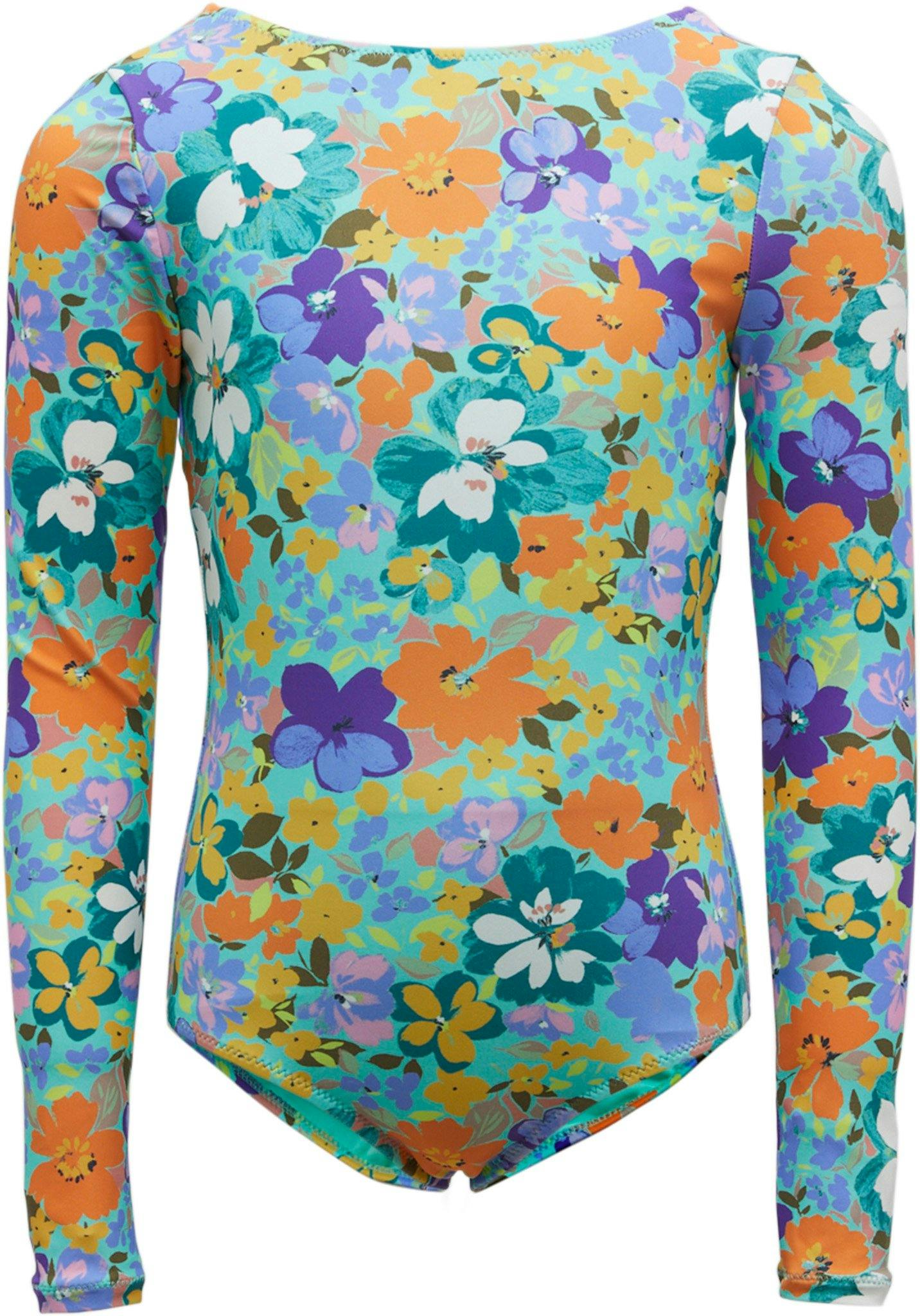 Product gallery image number 1 for product Sami Floral Twist Back Surf Suit Swim 1 Pc Suit - Girls