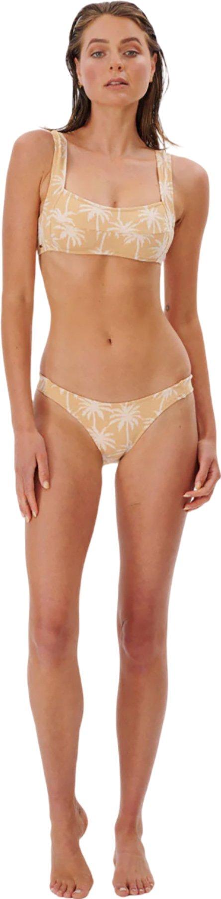 Image de produit pour Bas de bikini effronté à bandes Surf Palms - Femme