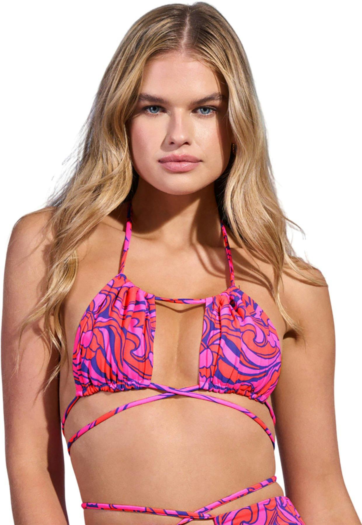 Image de produit pour Haut de bikini triangle coulissant Sara Spiral - Femme