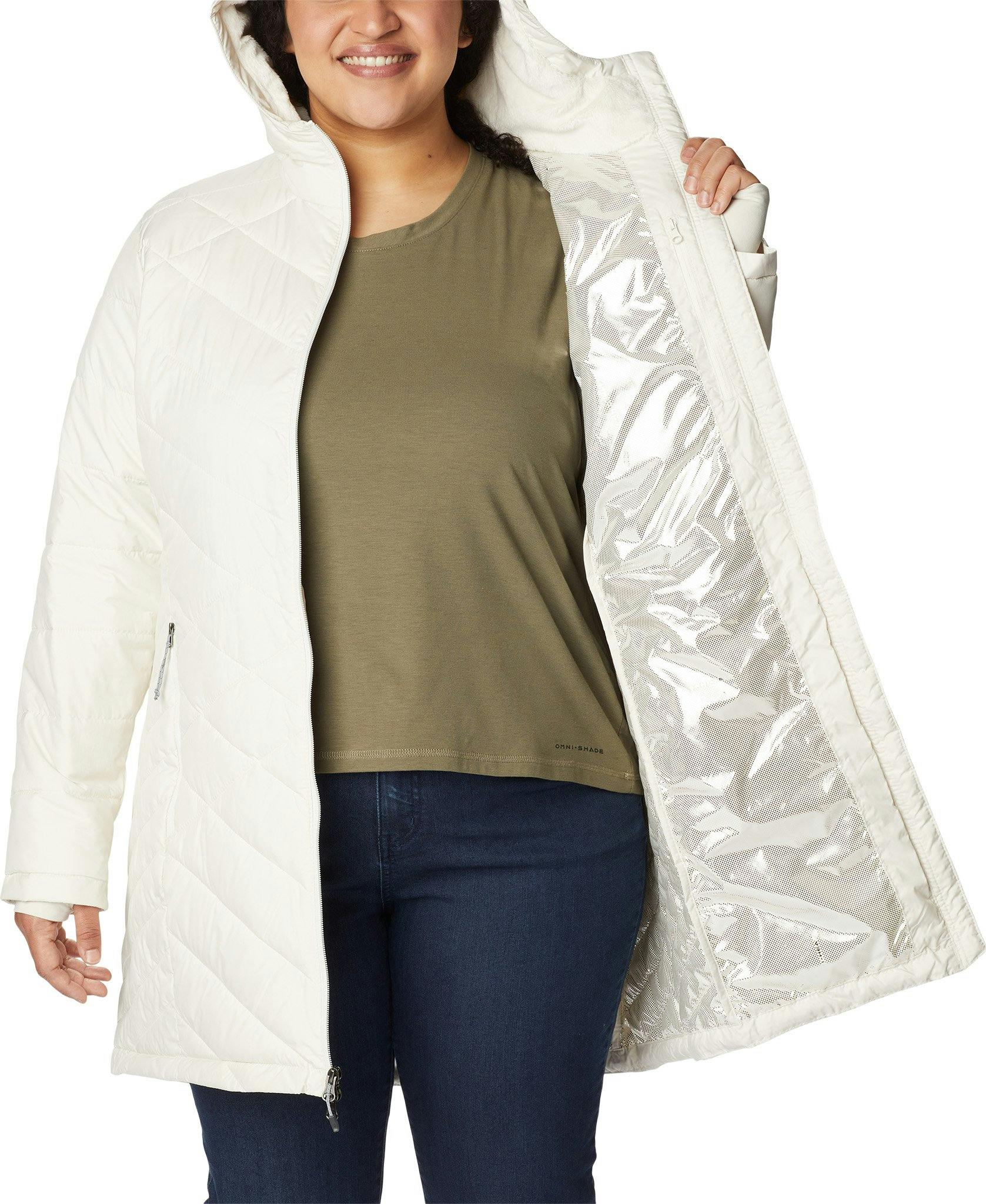 Product gallery image number 3 for product Heavenly Plus Size Long Hooded Jacket - Women's