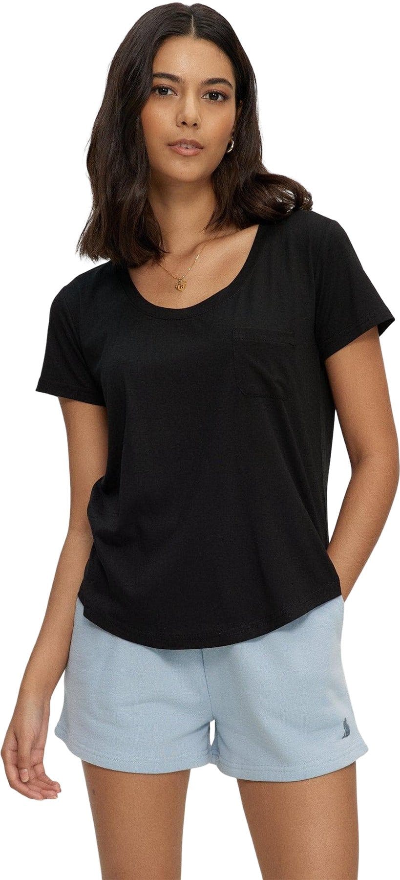 Numéro de l'image de la galerie de produits 1 pour le produit T-shirt avec poche Bamboo Scoop - Femme