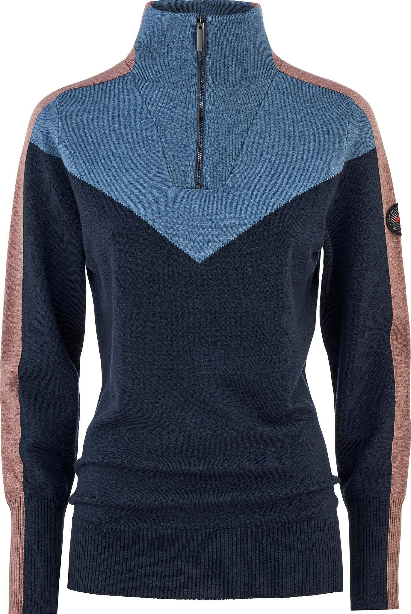 Image de produit pour Chandail à demi-glissière en tricot Voss - Femme