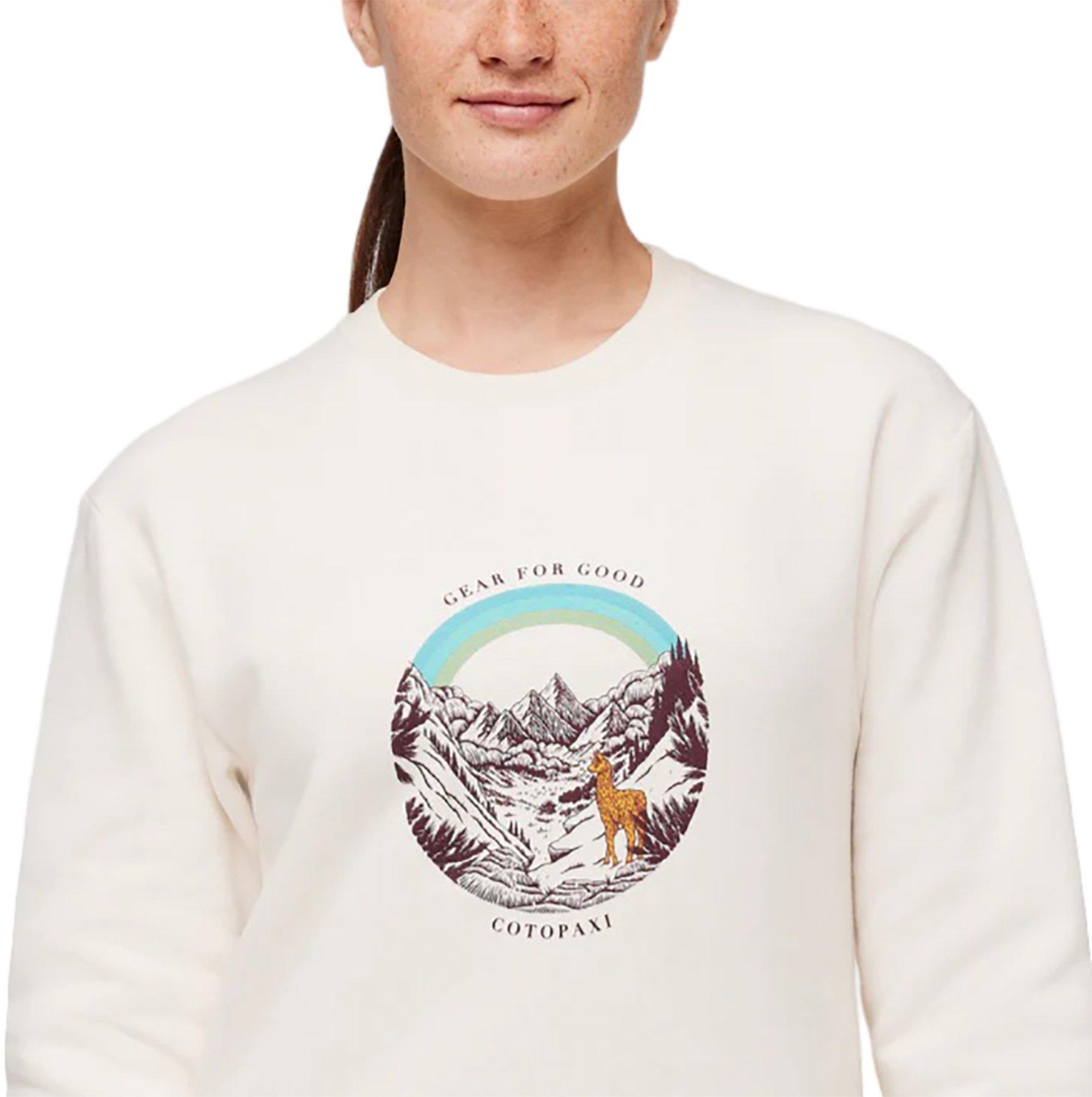 Product gallery image number 3 for product Traveling Llama Crew Neck Sweatshirt - Women's