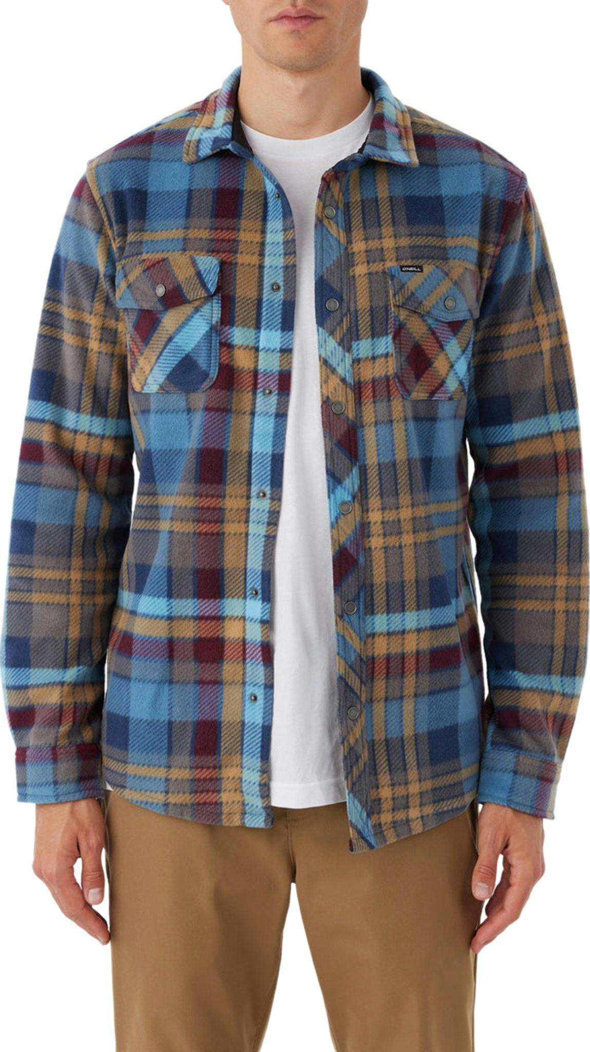 Product gallery image number 3 for product Glacier Plaid Superfleece Shirt - Men's