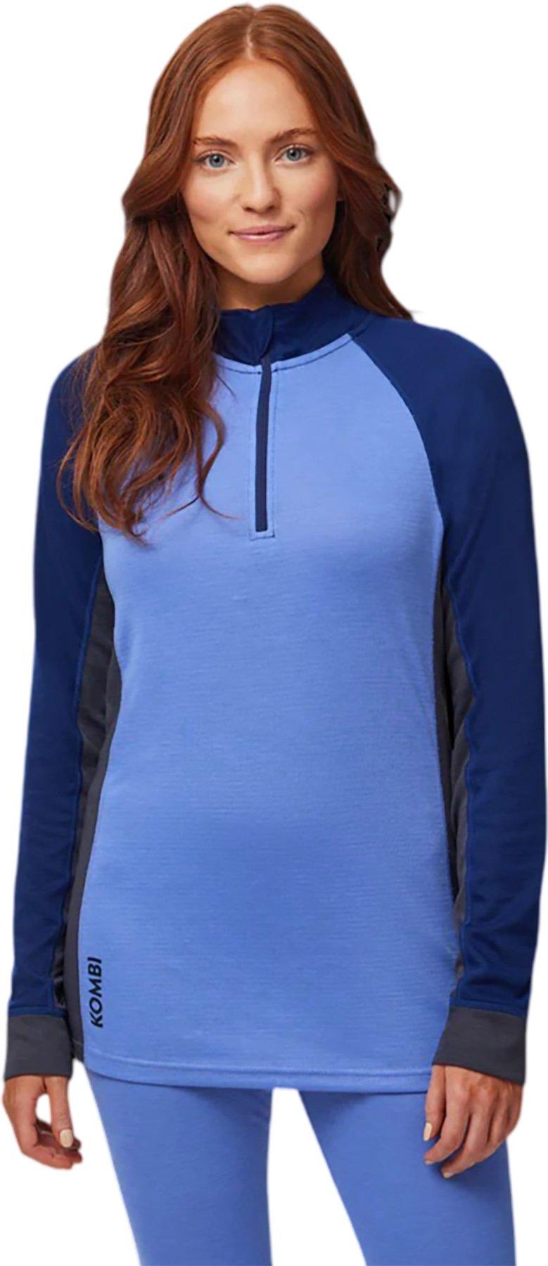 Product gallery image number 1 for product MerinoMix Pro Zip Top Base Layer - Women's