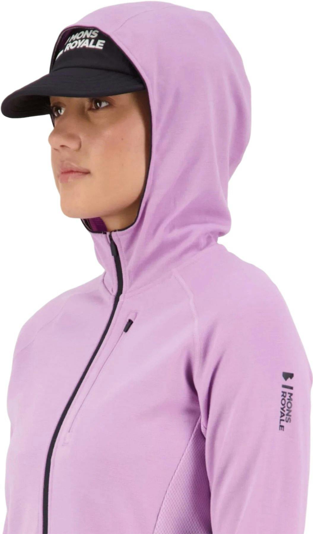 Product gallery image number 3 for product Approach Merino Gridlock Hoodie - Women's