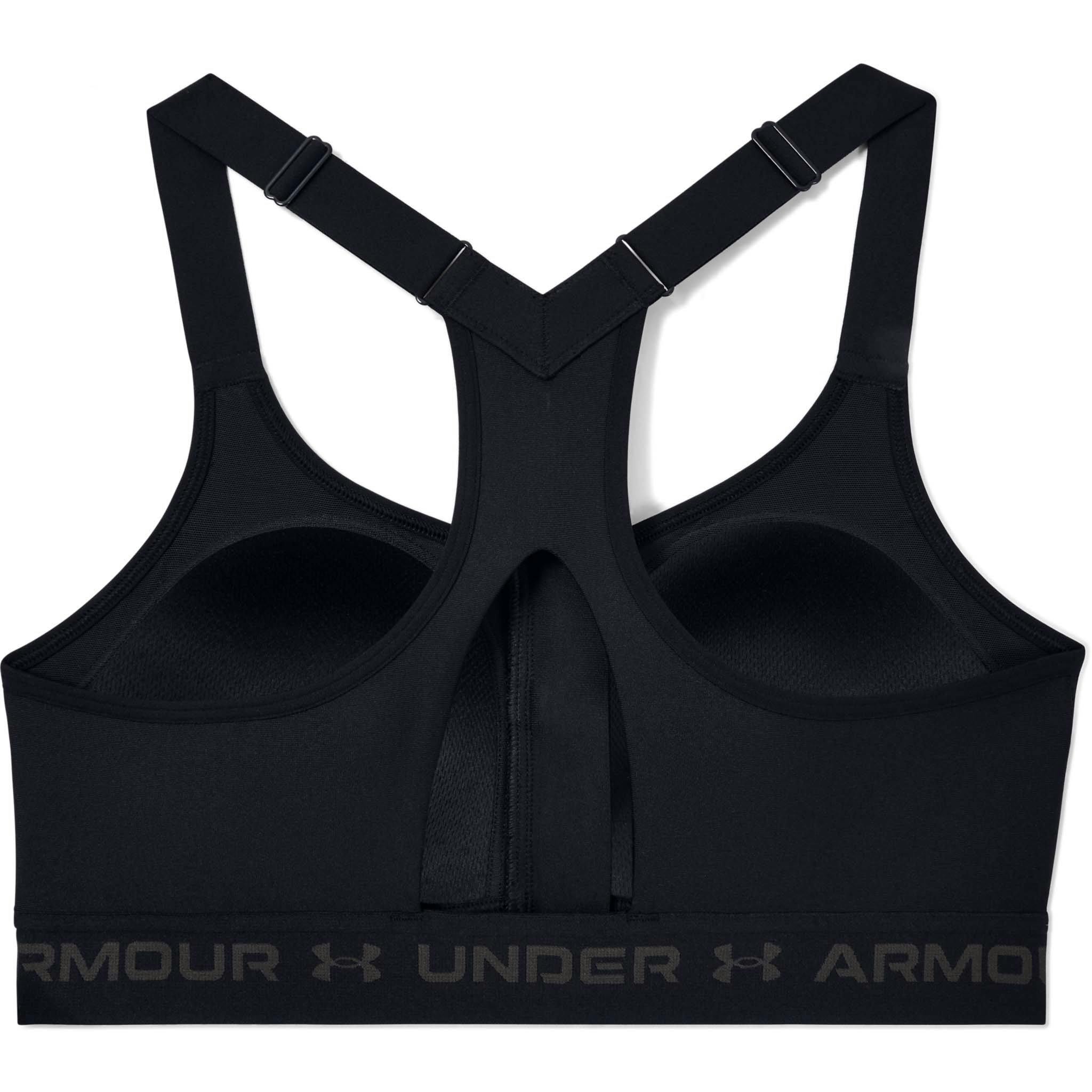 Product gallery image number 2 for product Armour High Crossback Zip Sports Bra - Women's