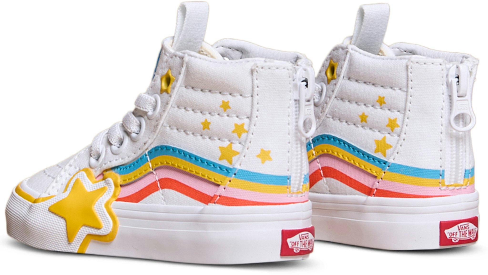 Product gallery image number 2 for product Sk8-Hi Zip Rainbow Star Shoes - Toddlers