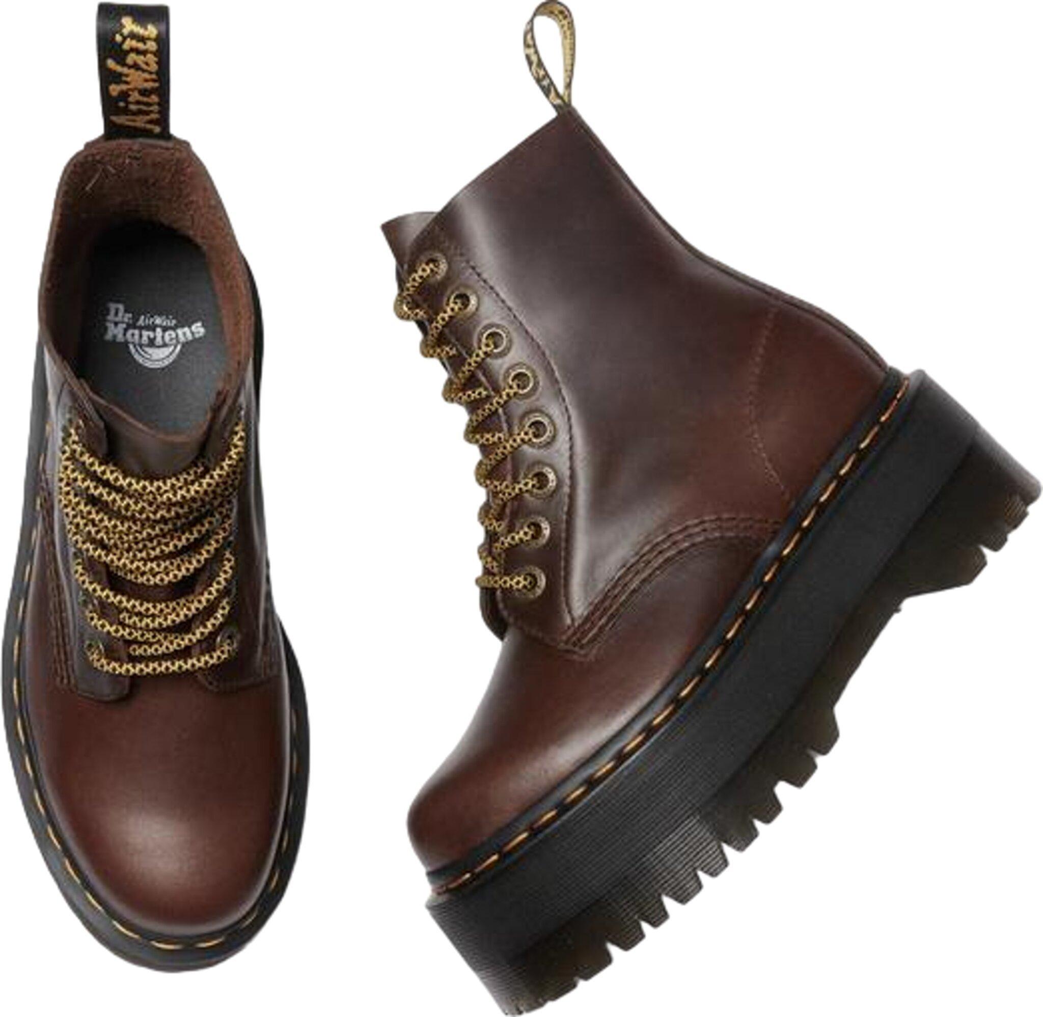 Image de produit pour Bottes à plateforme en cuir 1460 Pascal Max - Femme