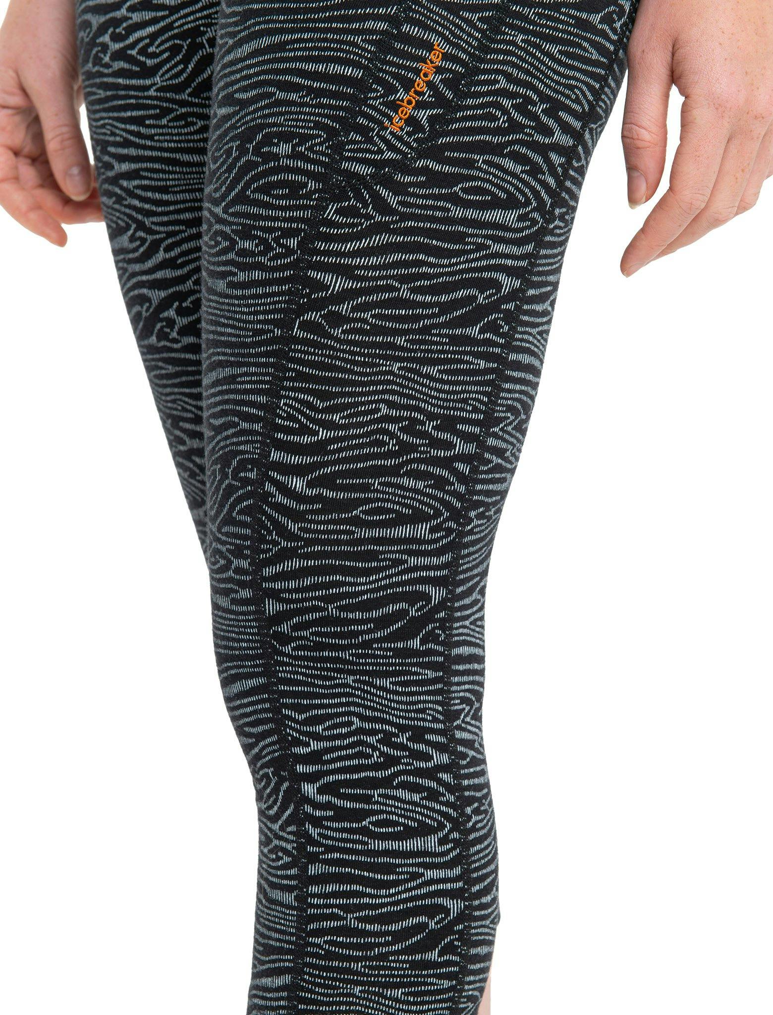 Product gallery image number 4 for product Fastray Topo Lines Merino High Rise 3/4 Tights - Women's 