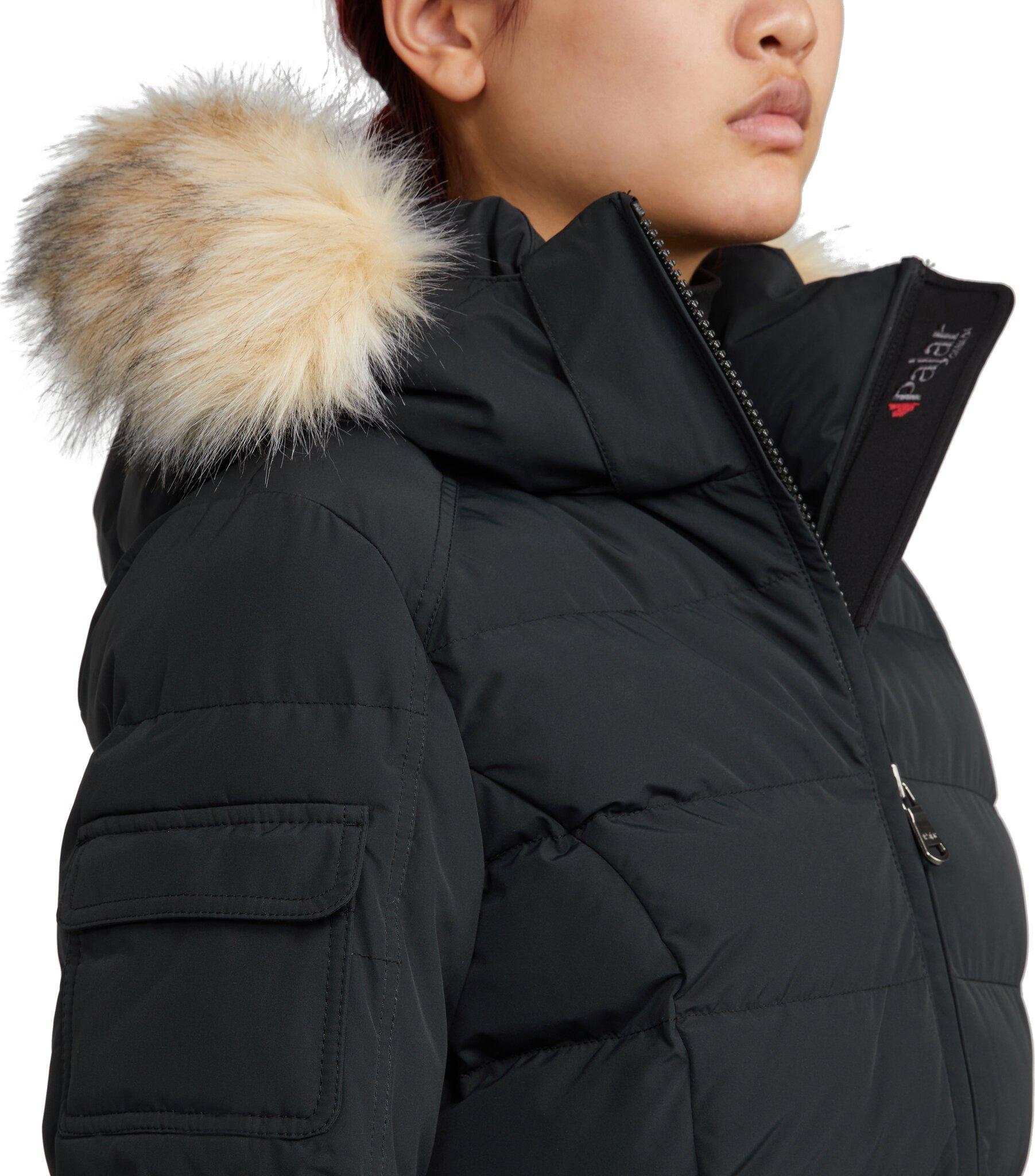 Product gallery image number 3 for product Venice Long Puffer Jacket with Removable Faux Fur Trim - Women's