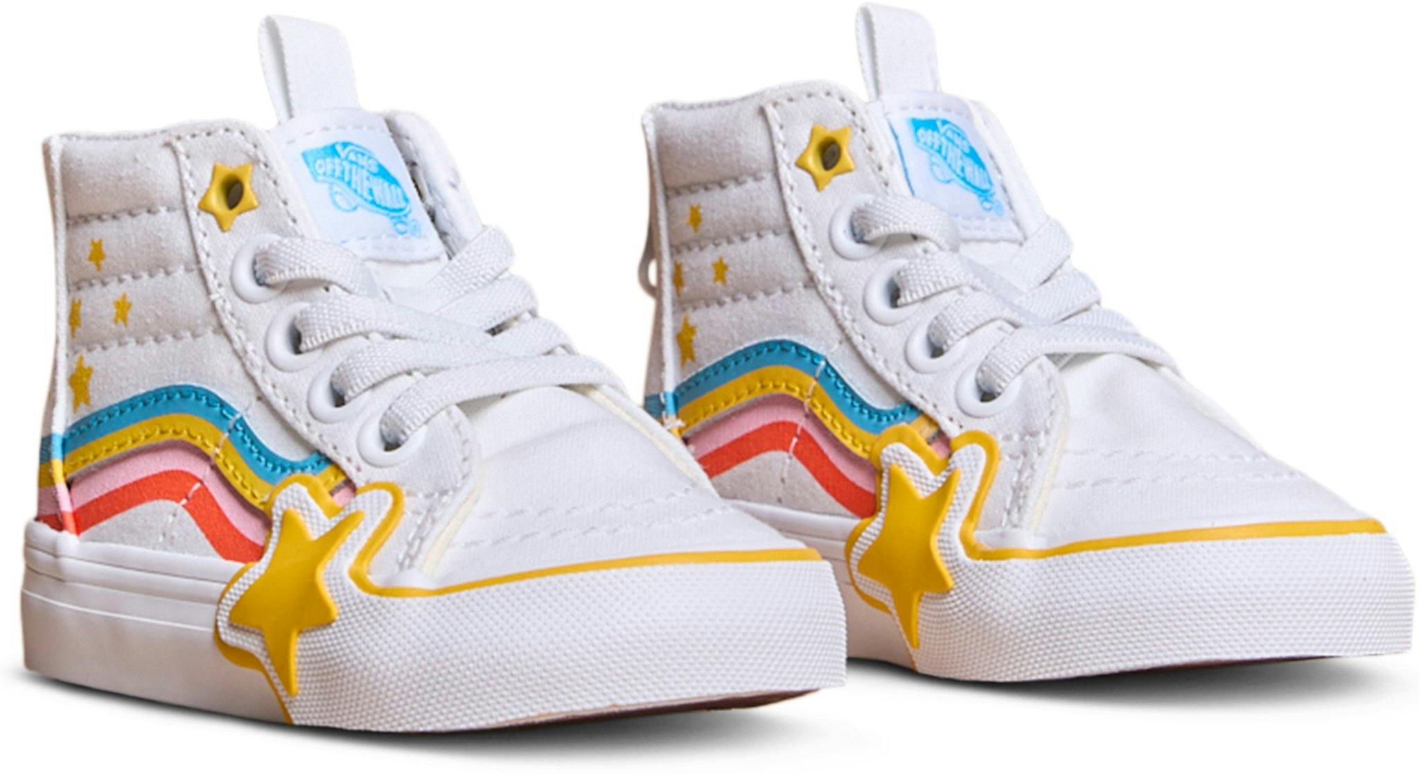 Product gallery image number 4 for product Sk8-Hi Zip Rainbow Star Shoes - Toddlers