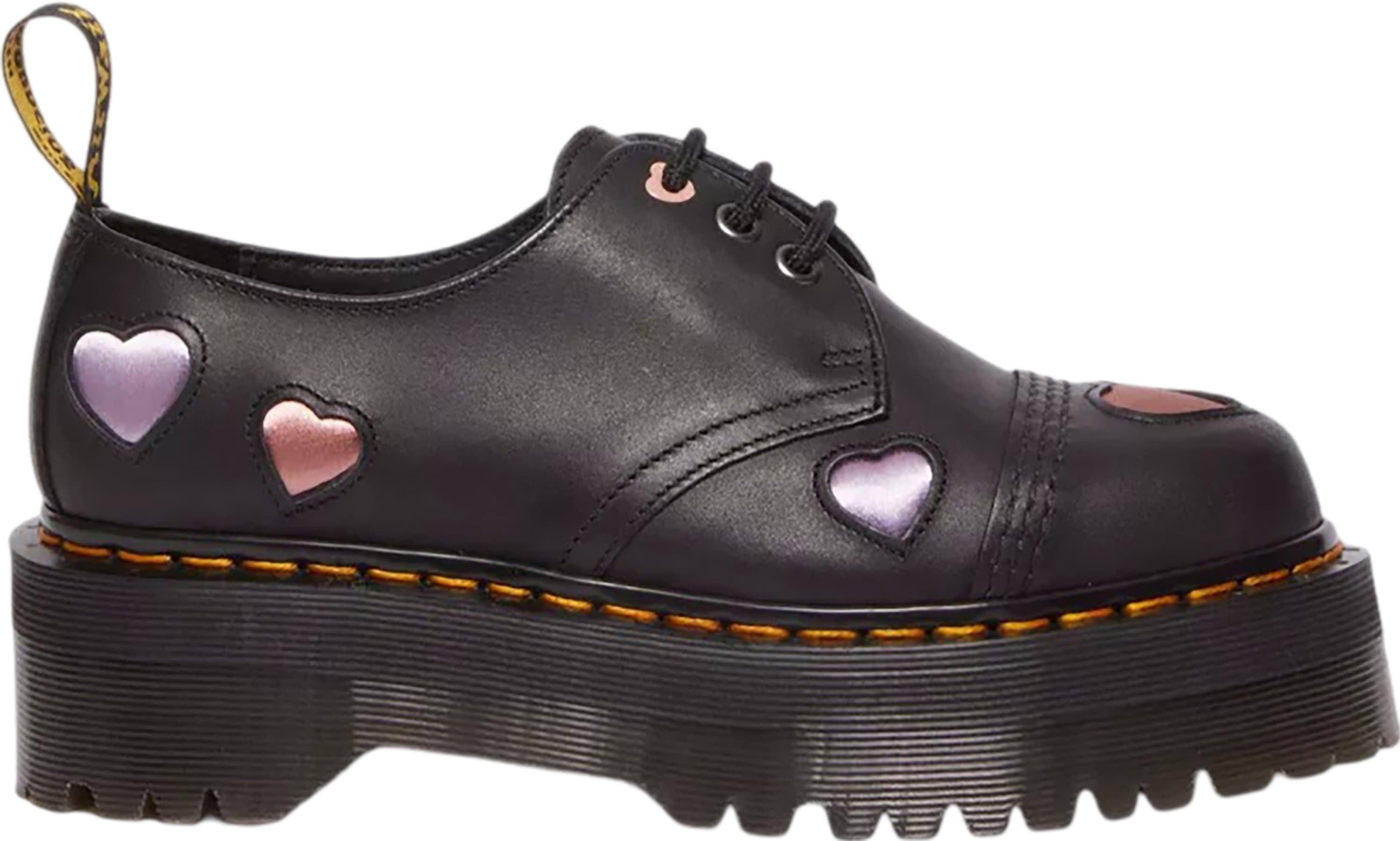 Product gallery image number 9 for product 1461 Leather Heart Platform Shoes - Women's