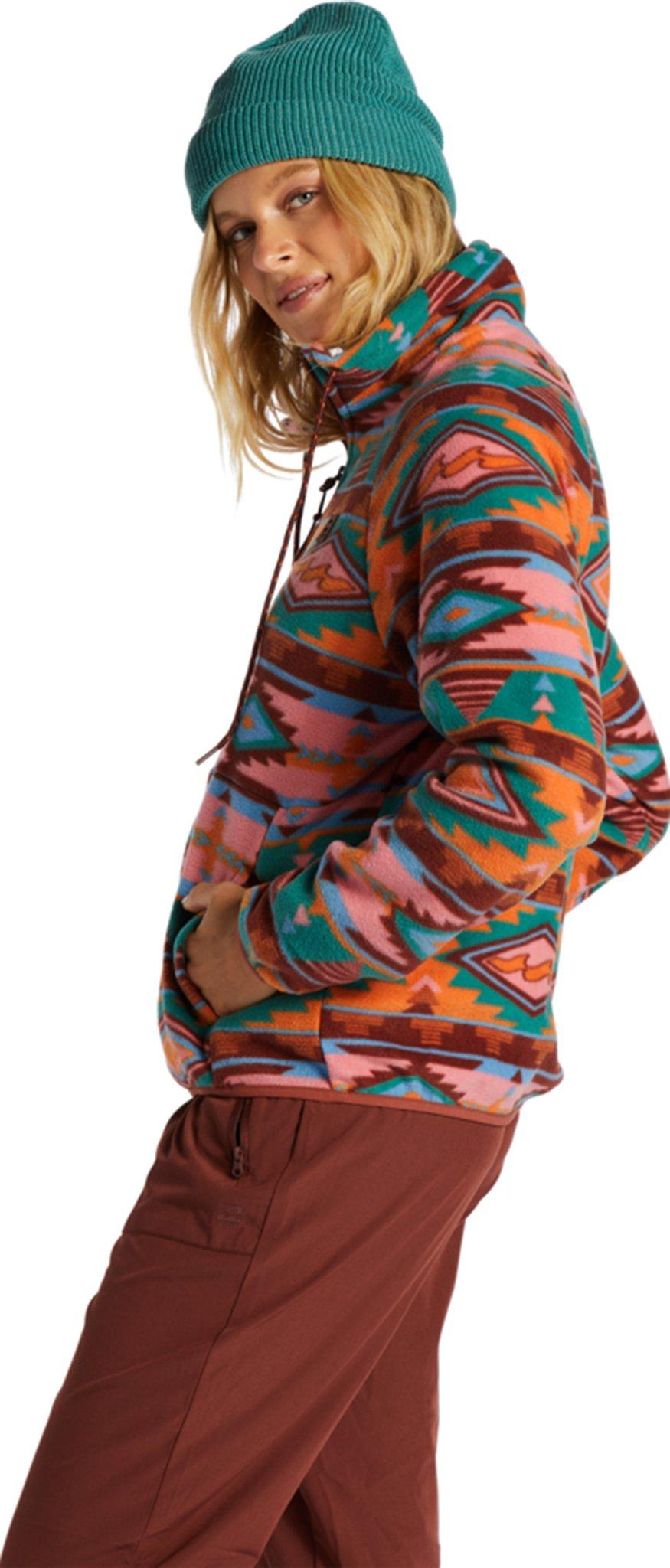 Product gallery image number 4 for product Boundary Zip-Up Mock Neck Fleece Jacket - Women's