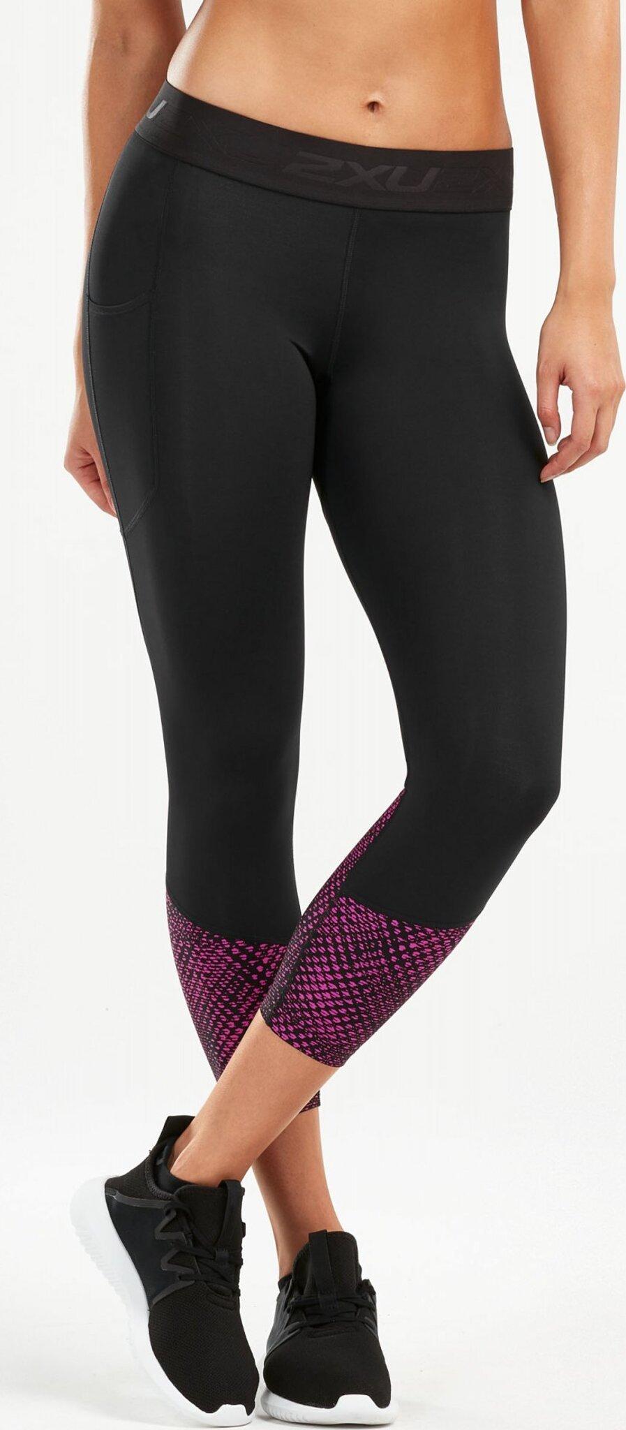 Black - Reverse Mesh Fuchsia