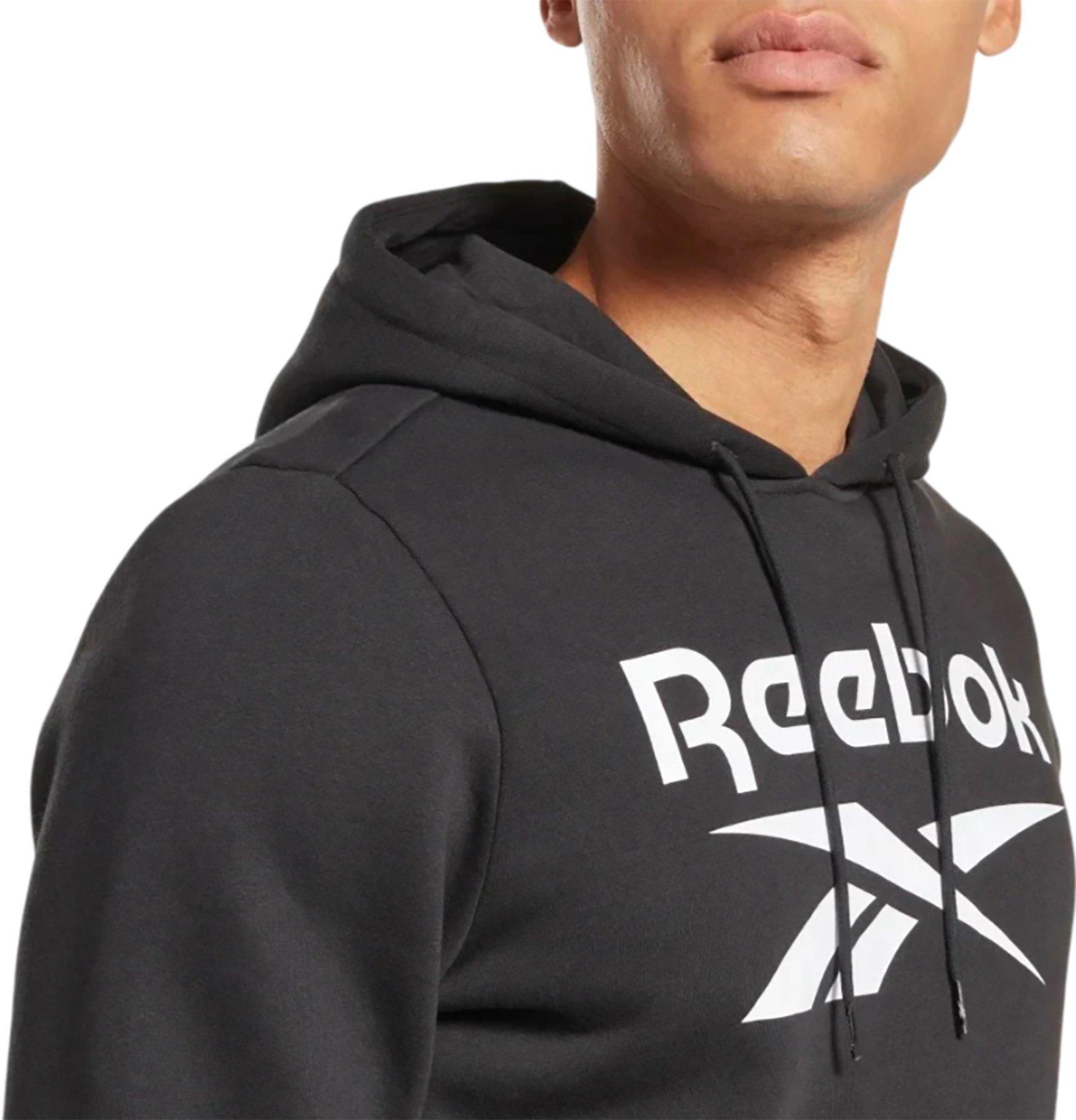 Numéro de l'image de la galerie de produits 4 pour le produit Chandail à capuchon Reebok Identity Fleece Stacked Logo - Homme