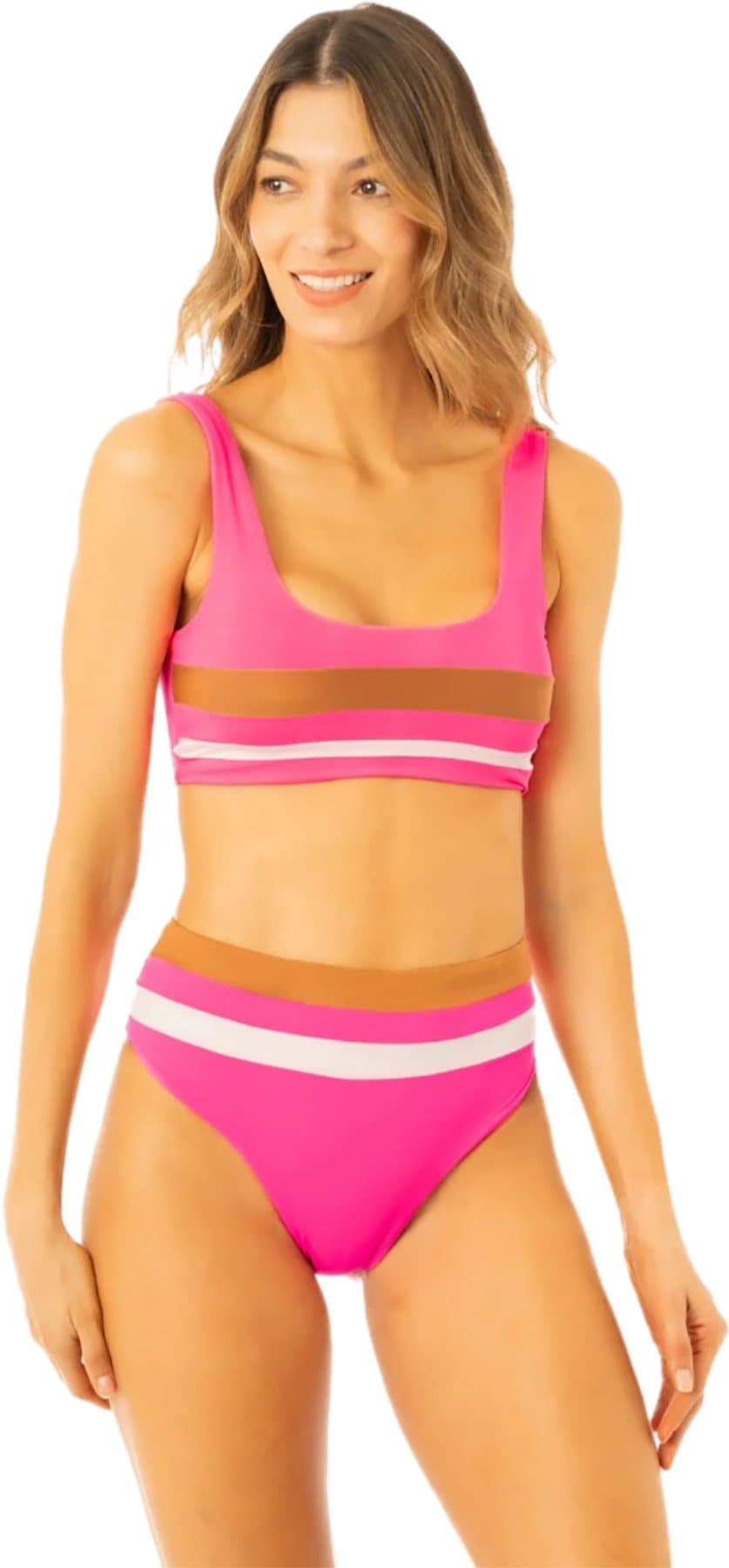 Numéro de l'image de la galerie de produits 3 pour le produit Haut de bikini bralette sportif Issey Radiant Pink - Femme