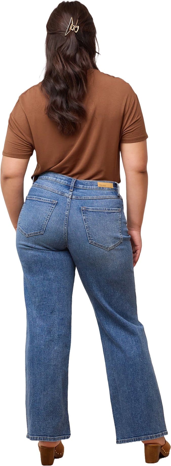 Numéro de l'image de la galerie de produits 3 pour le produit Jeans classique à jambe large - Femme