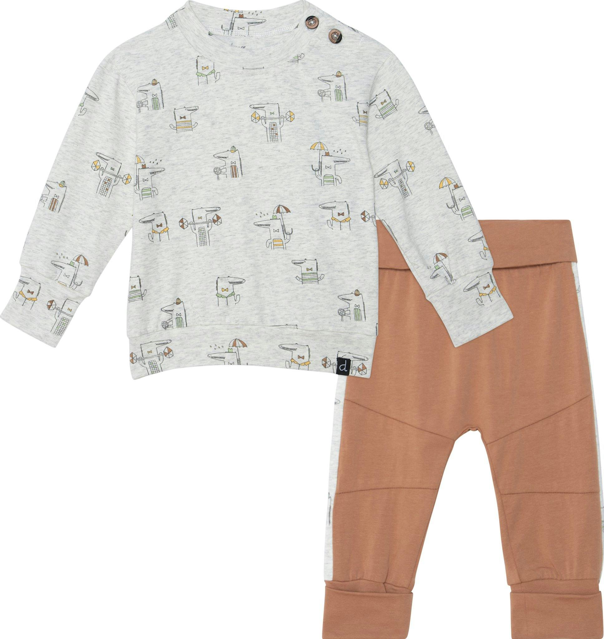 Image de produit pour Ensemble haut et pantalon en coton biologique - Bébé Garçon