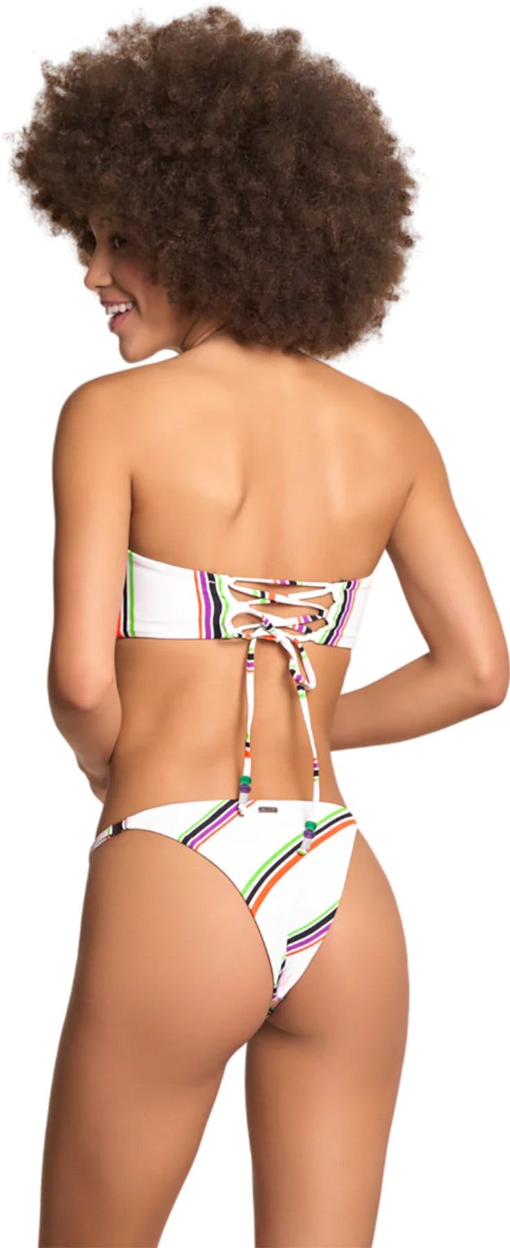 Numéro de l'image de la galerie de produits 2 pour le produit Bas de bikini à bretelle unique Flash Pinstripe - Femme