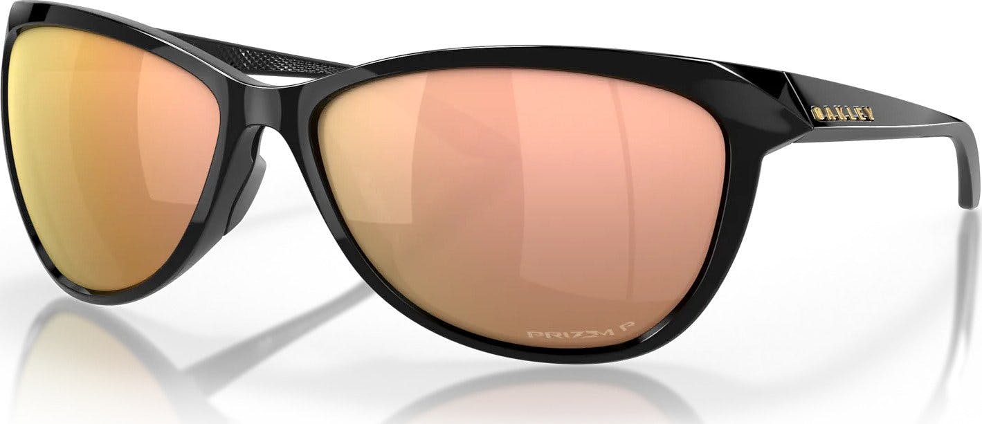 Product image for Pasque Sunglasses - Polished Black - Prizm Rose Gold Polarized Lens