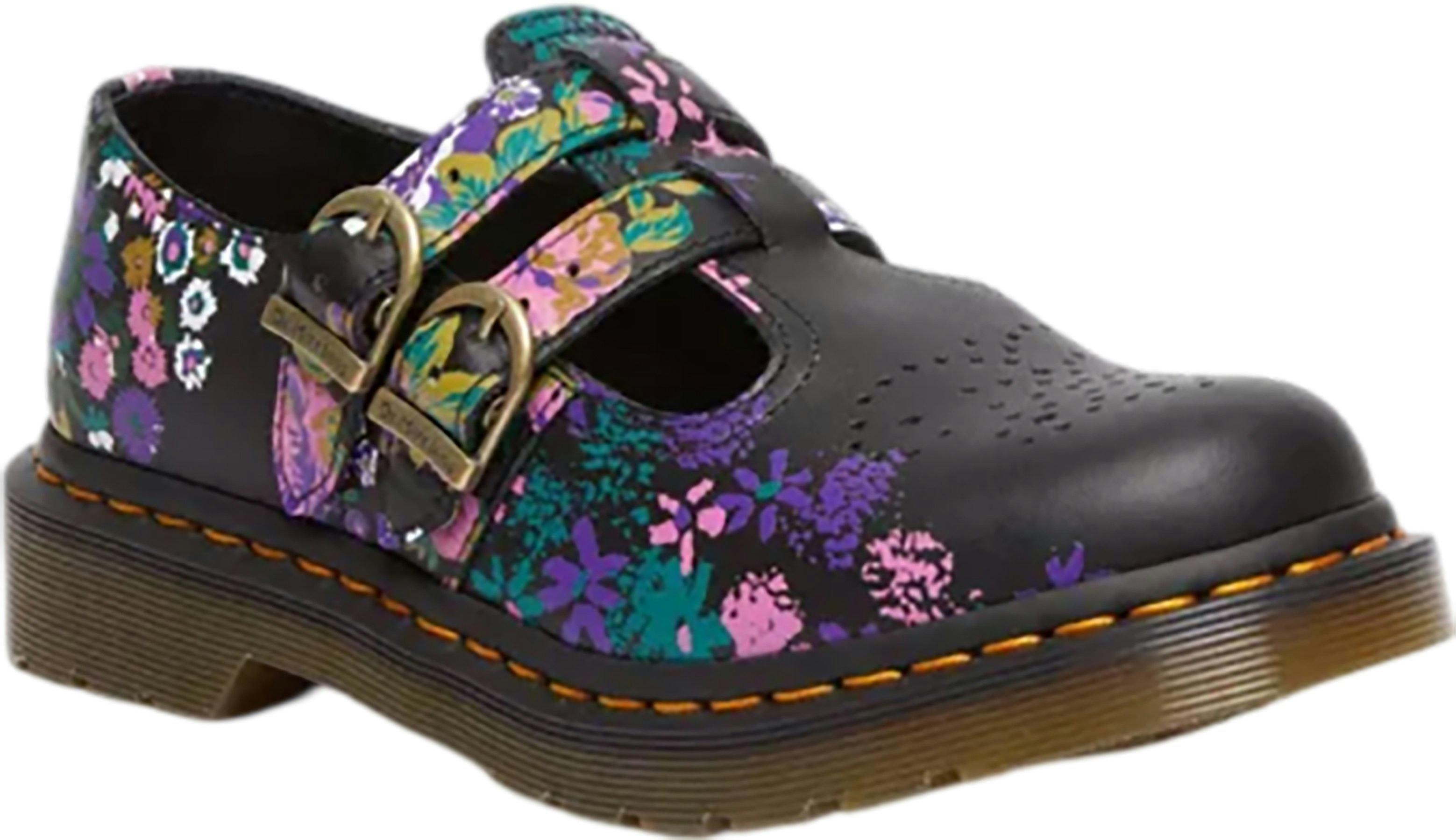 Product image for 8065 Vintage Floral Leather Mary Jane Shoes - Women's