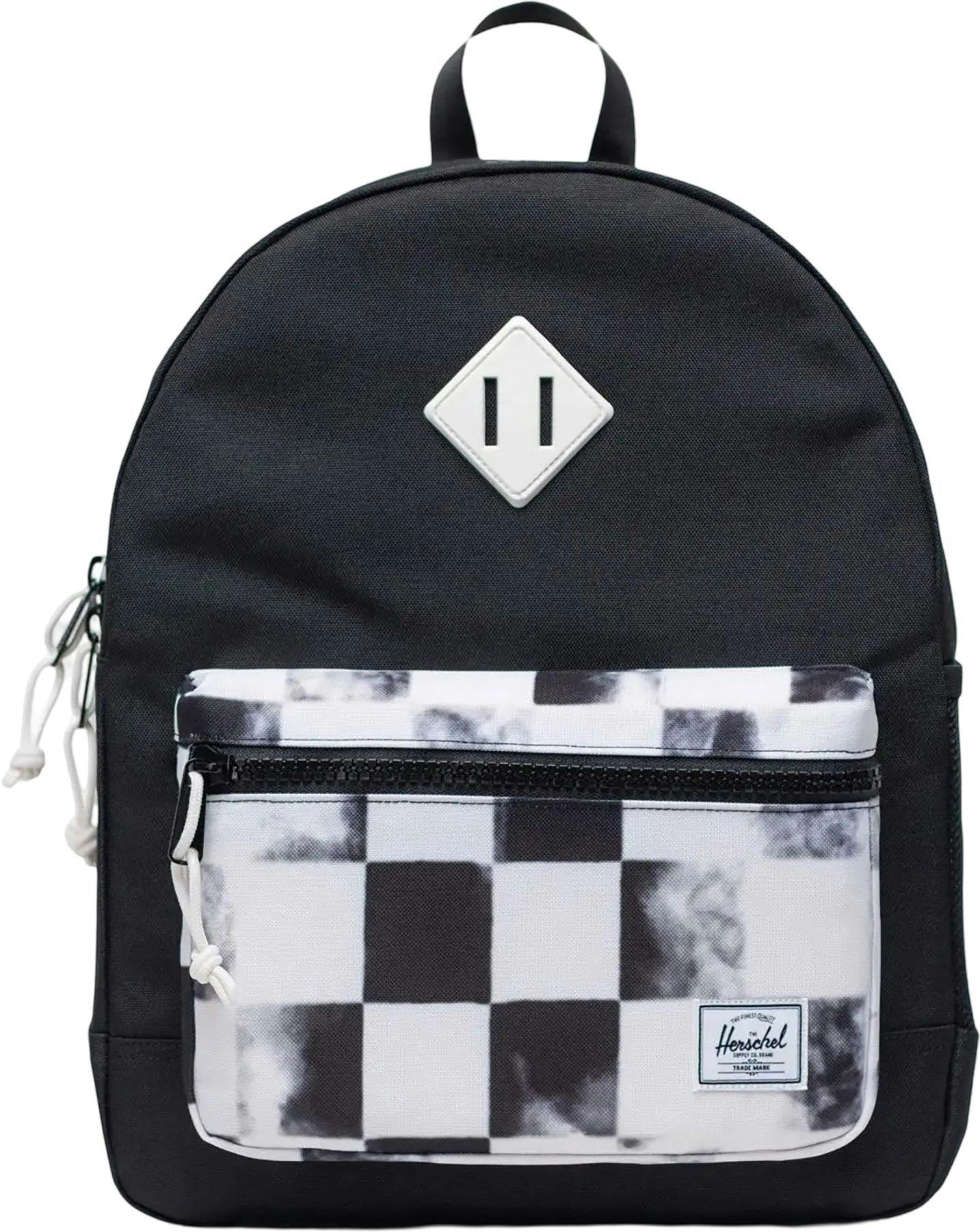 Black Distressed Checker