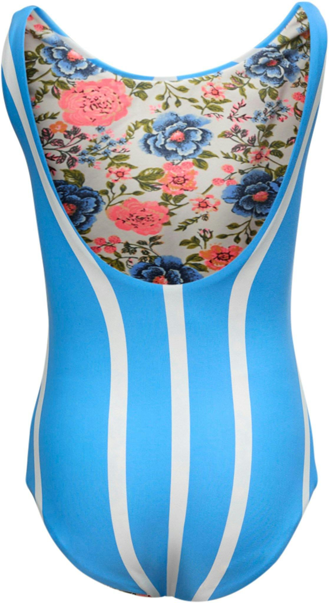 Product gallery image number 2 for product Sail Stripe Infinity One-piece swimsuit  - Girls 