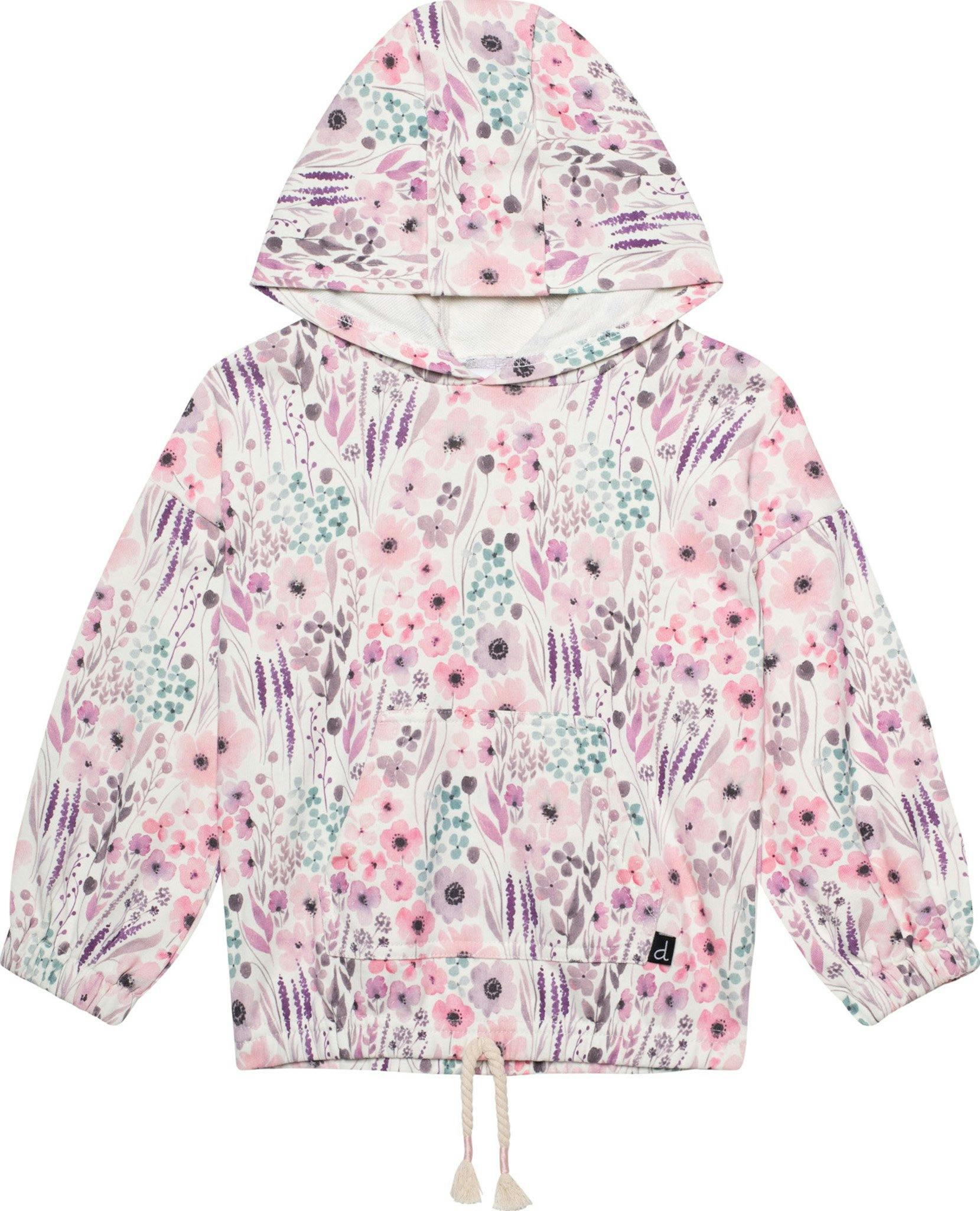 Product image for Printed Long Sleeve Hooded Sweatshirt - Big Girls