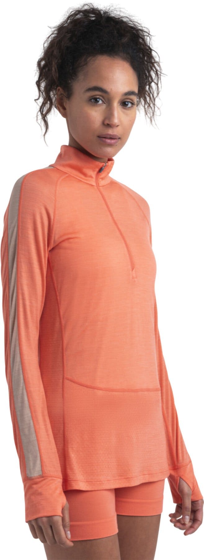 Product gallery image number 5 for product 125 ZoneKnit™ Merino Blend Long Sleeve Half Zip Thermal Top - Women's