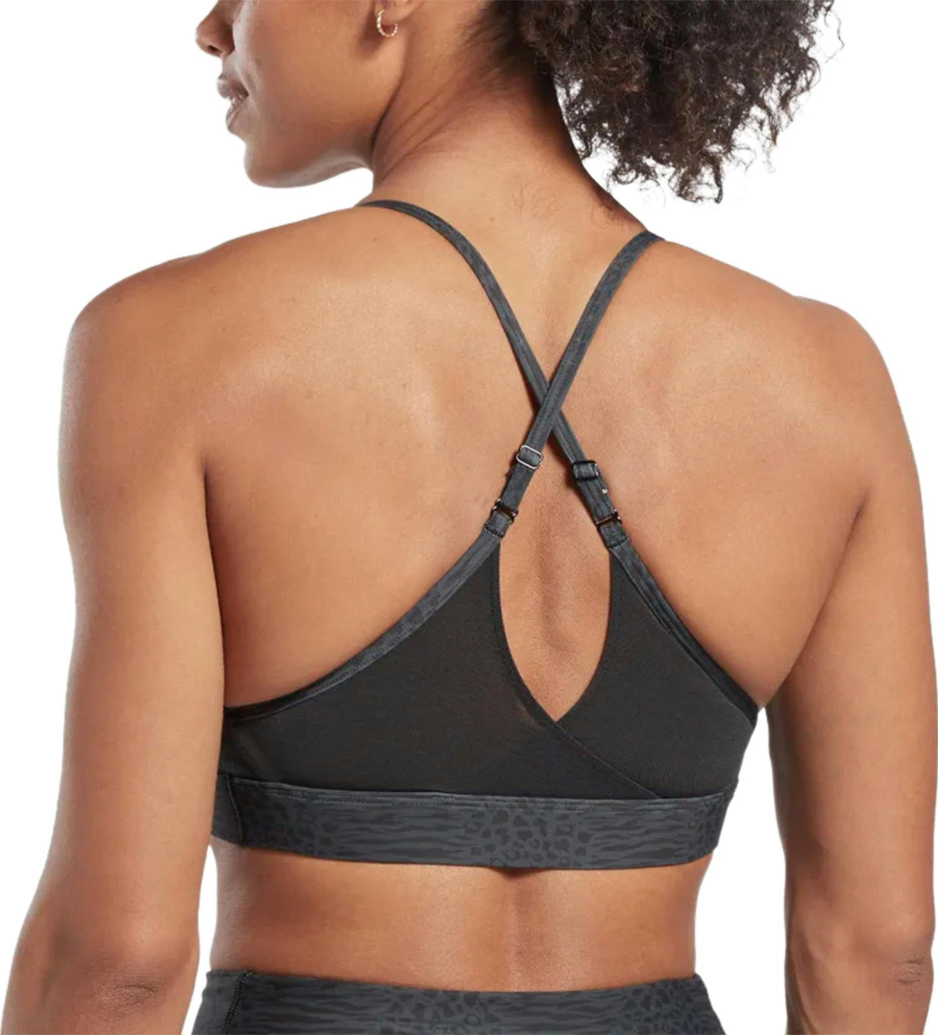 Product gallery image number 3 for product Lux Modern Safari Print Strappy Sports Bra - Women's