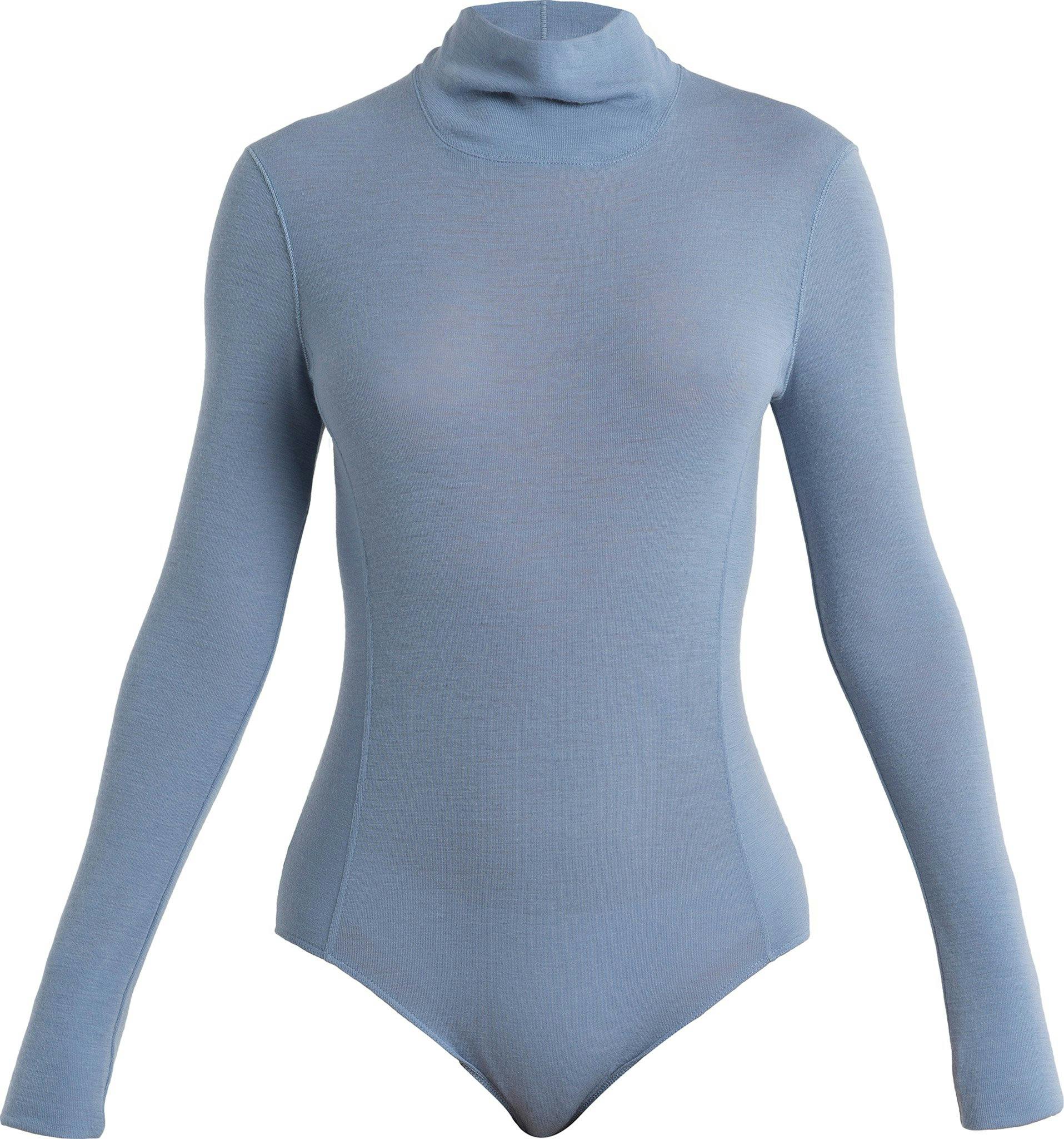 Product gallery image number 1 for product Queens Merino Long Sleeve High Neck Bodysuit - Women's