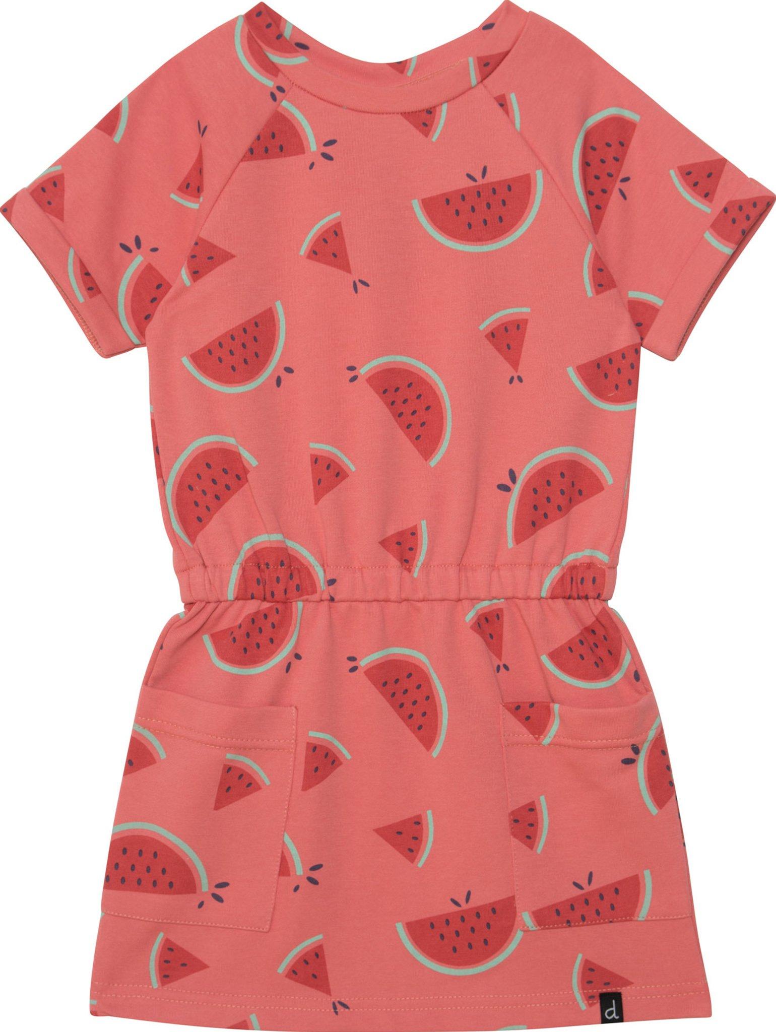 Product gallery image number 1 for product Printed Short Sleeve Raglan Dress - Little Girls