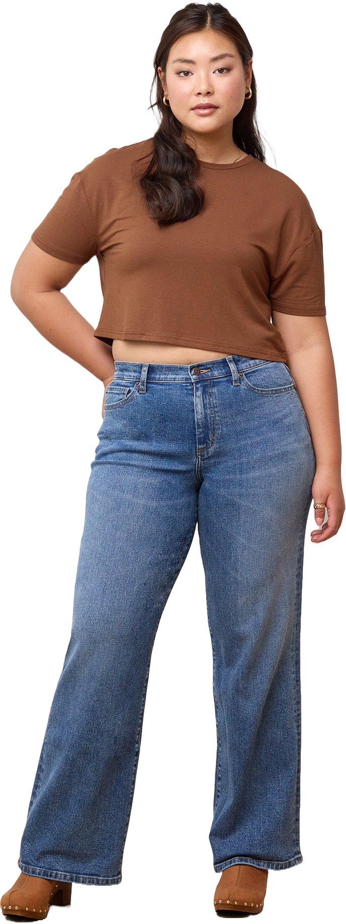 Image de produit pour Jeans classique à jambe large - Femme