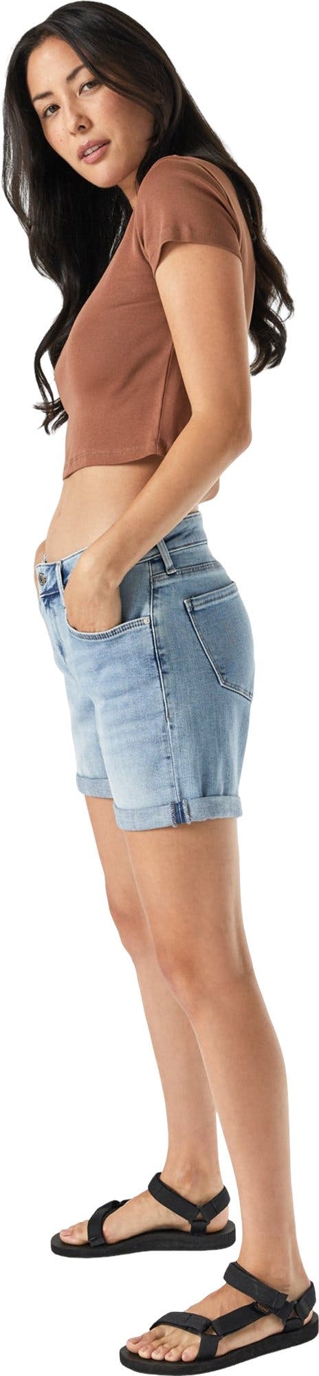 Product gallery image number 2 for product Pixie Denim Boyfriend Shorts - Women's