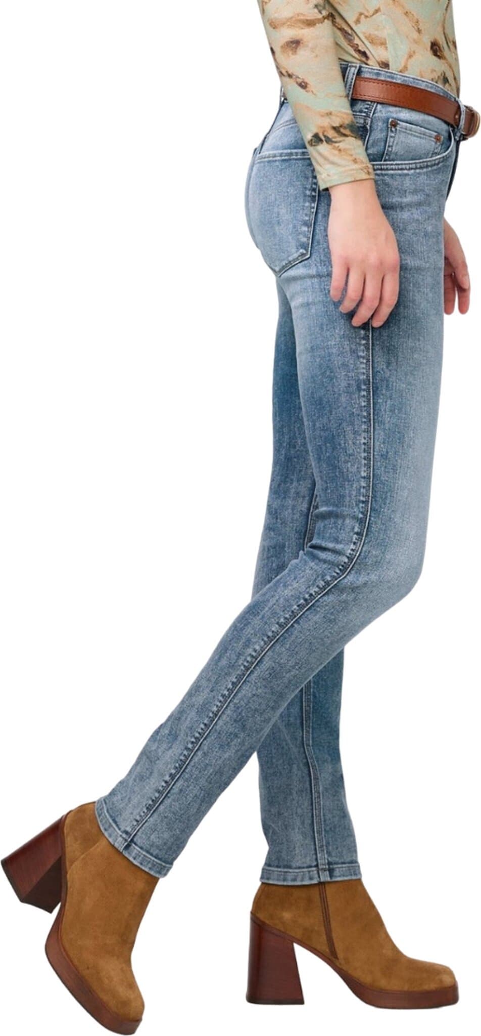 Product gallery image number 3 for product Performance Denim Slim Straight Jeans - Women's