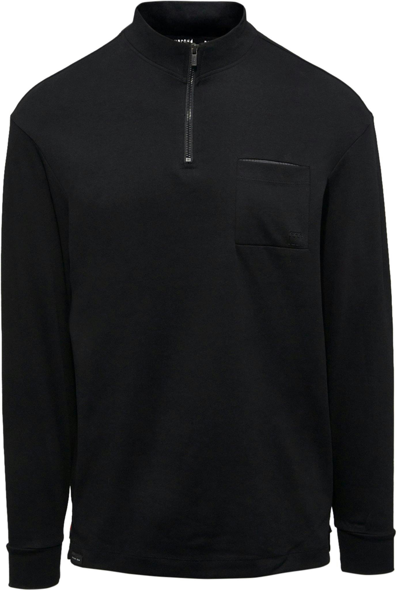 Product gallery image number 1 for product Long Sleeves 1/4 Mock Zip T-Shirt - Men's