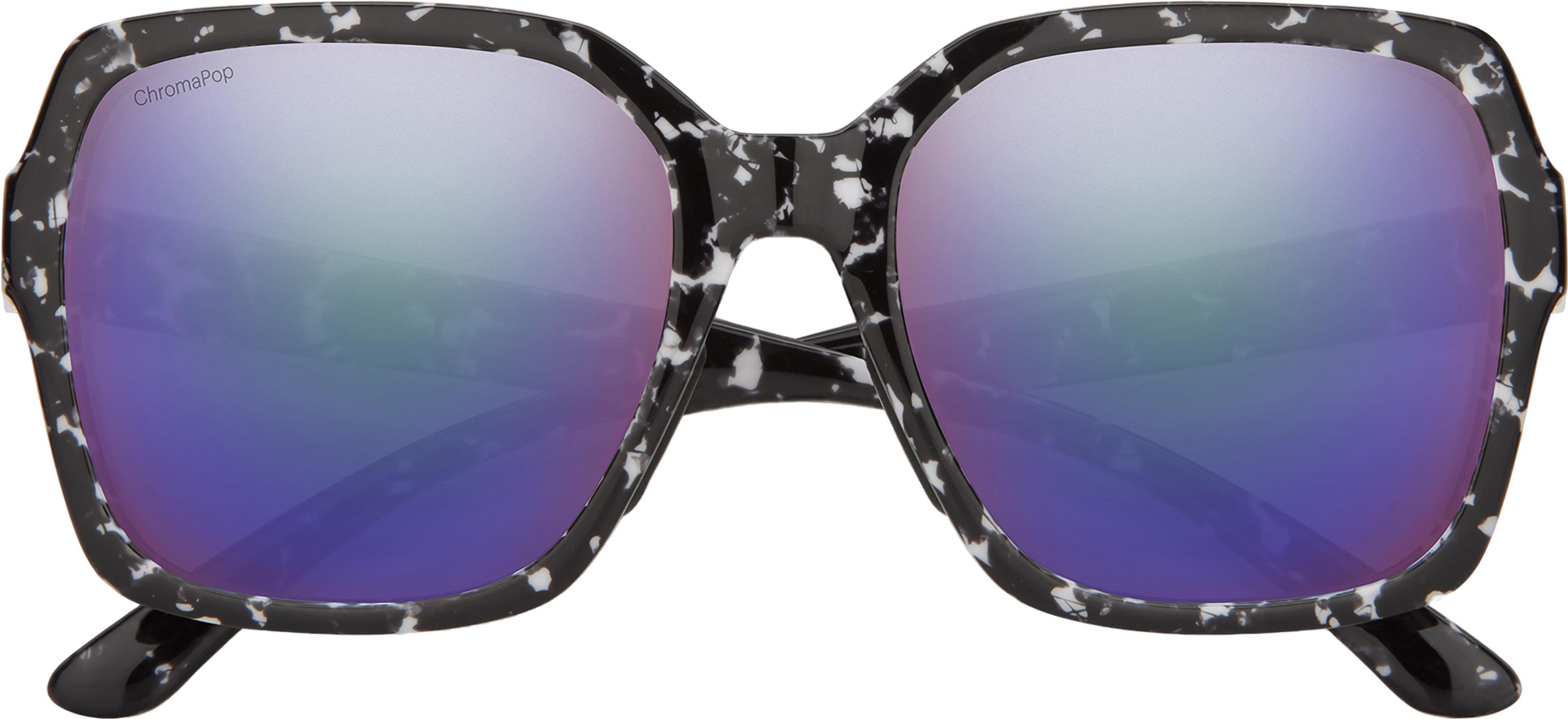 Product gallery image number 3 for product Flare Sunglasses - Black Marble - ChromaPop Polarized Violet Mirror Lens