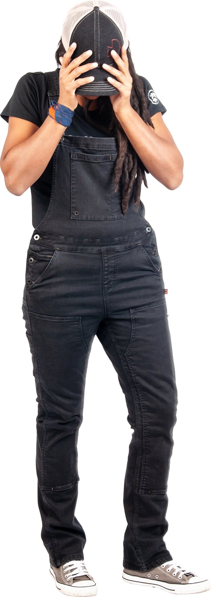 Numéro de l'image de la galerie de produits 8 pour le produit Salopette noire extensible Denim Freshley - Femme