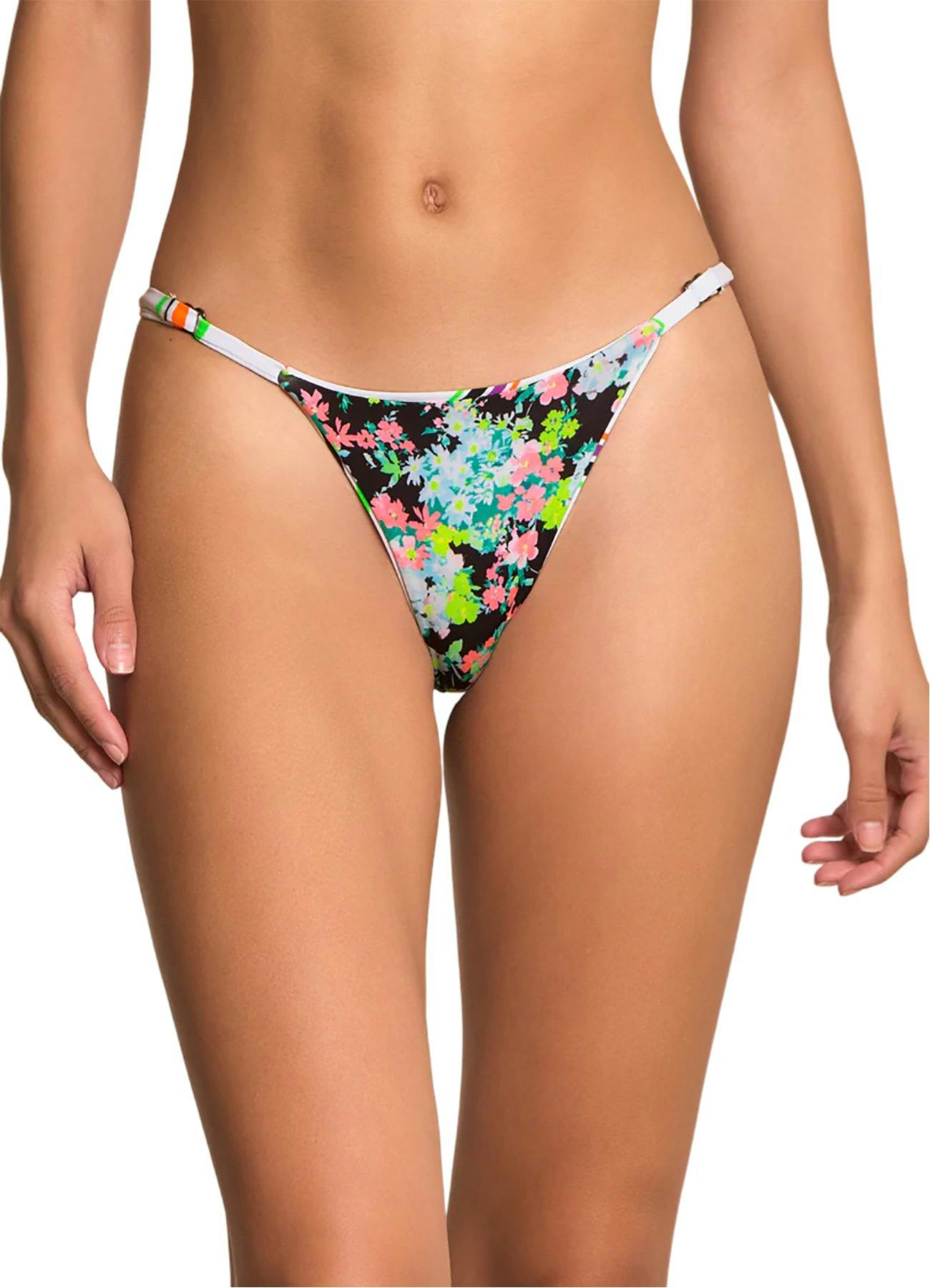 Numéro de l'image de la galerie de produits 3 pour le produit Bas de bikini à bretelle unique Flash Pinstripe - Femme