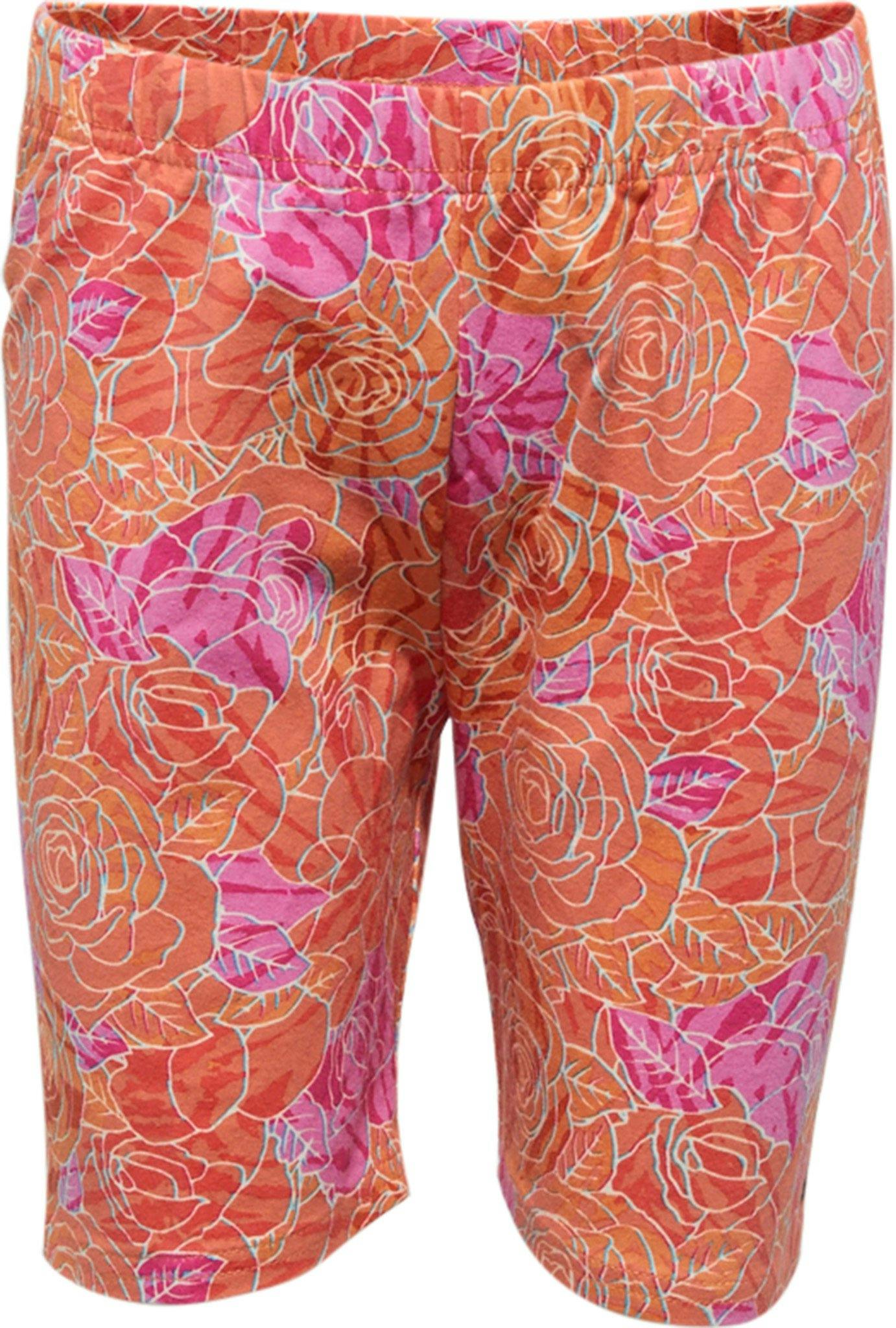 Product gallery image number 1 for product Rose Camo Print Legging Shorts - Girls