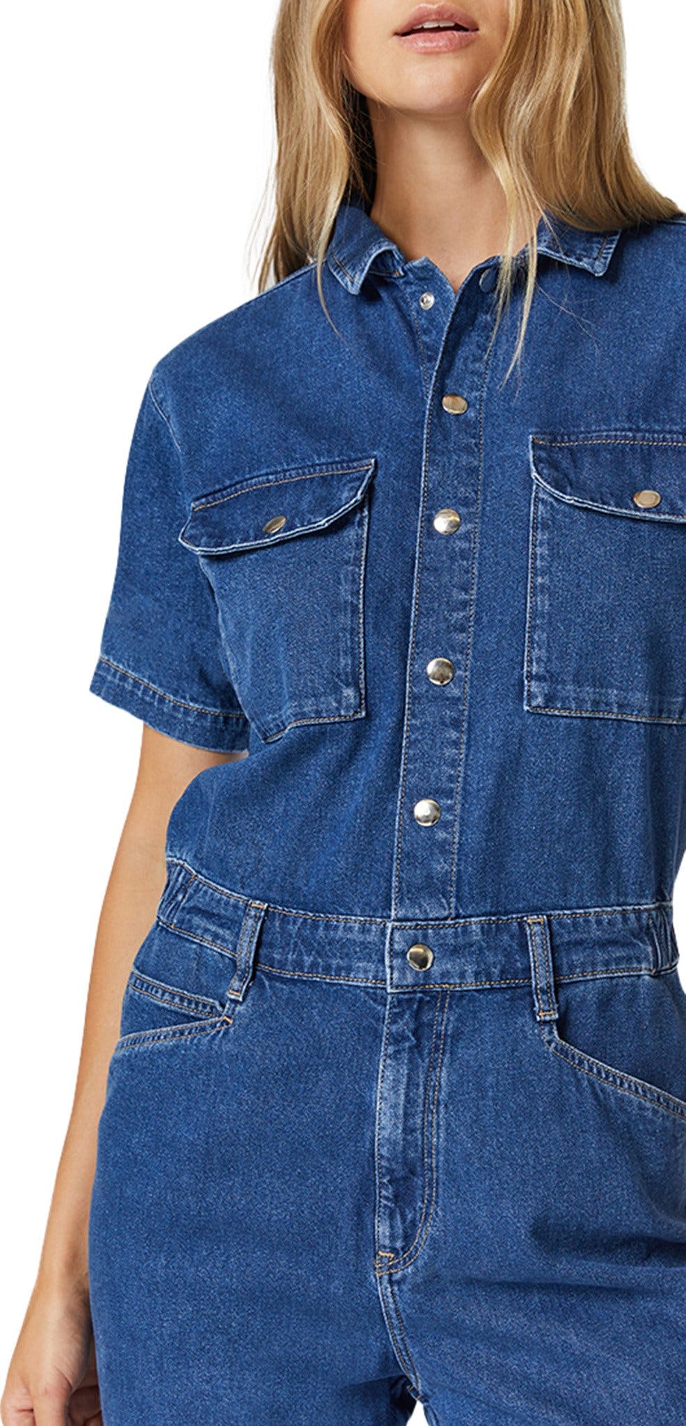 Product gallery image number 6 for product Doria Denim Jumpsuit - Women's