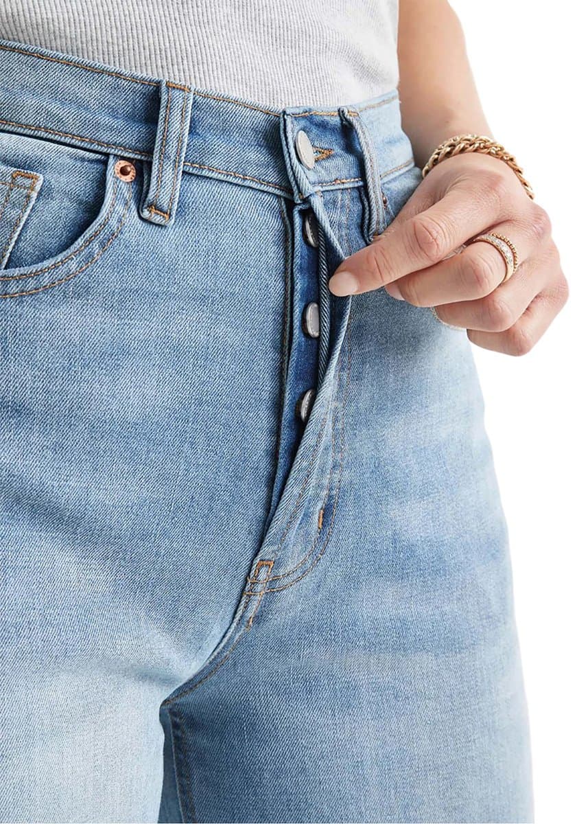 Numéro de l'image de la galerie de produits 7 pour le produit Jean avec braguette à boutons Midweight Denim High Rise Arc - Femme