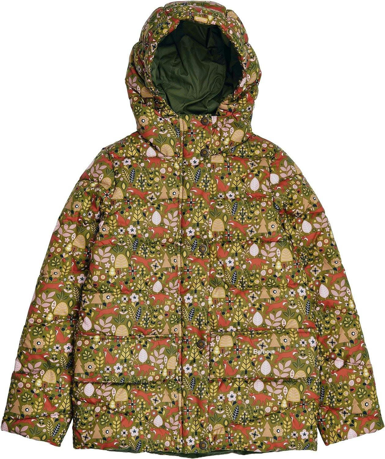 Product image for Printed Bracken Hooded Quilt Jacket - Girls