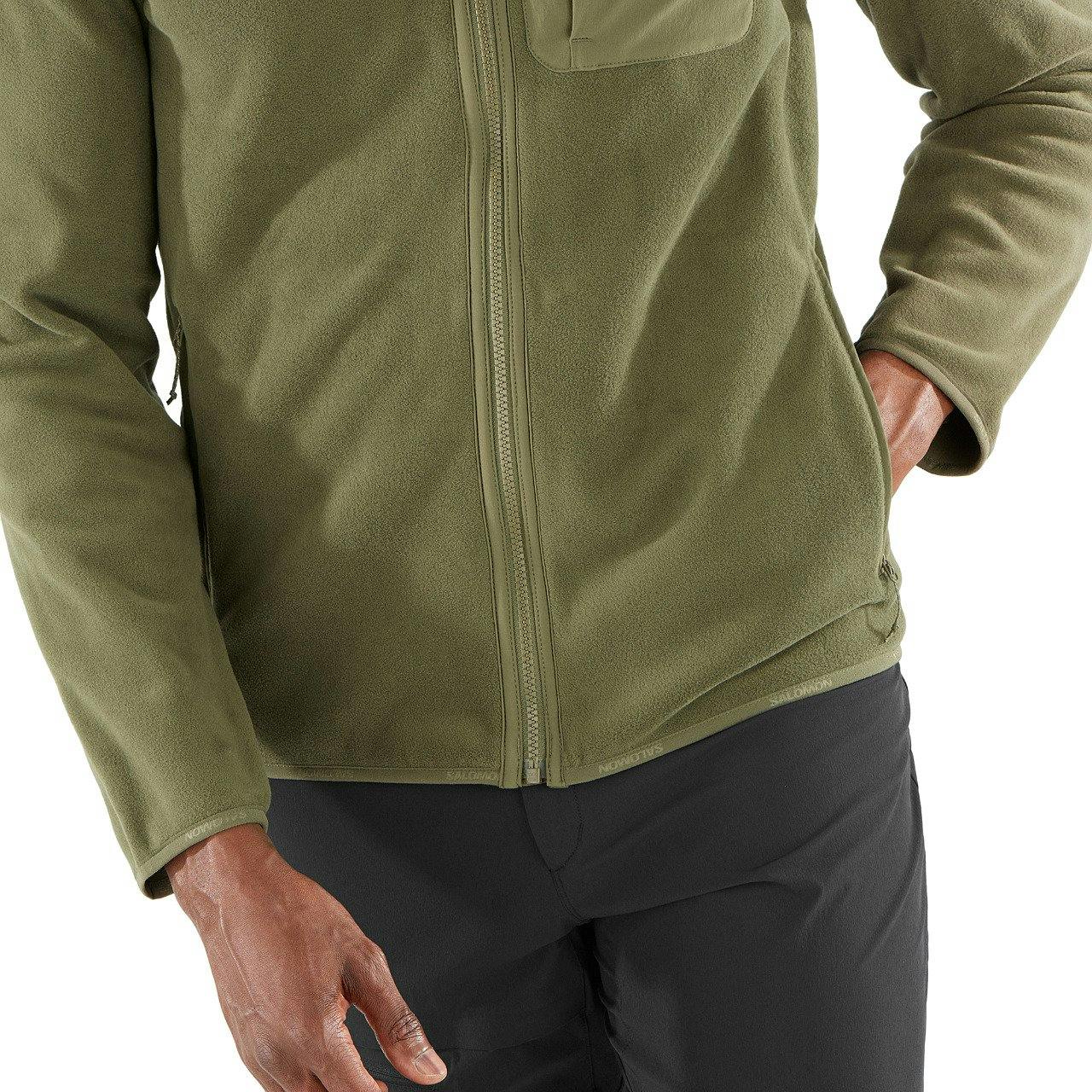 Numéro de l'image de la galerie de produits 5 pour le produit Manteau couche intermédiaire à glissière pleine longueur Outline Polartec - Homme