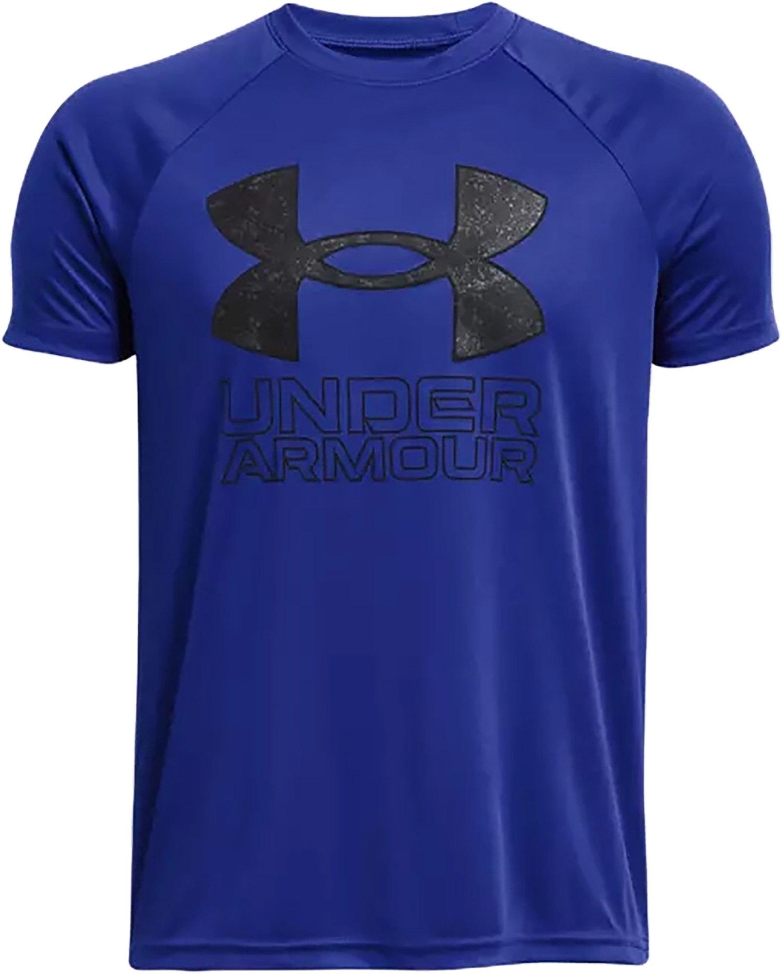 Product image for UA Tech™ Hybrid Print Fill Short Sleeve Top - Boys