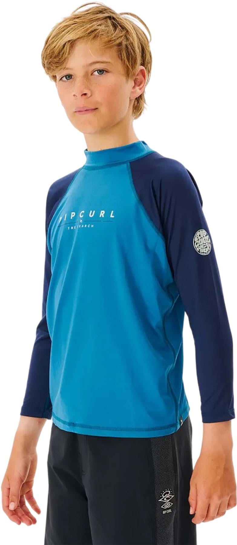 Product gallery image number 3 for product Shockwaves Long Sleeve UPF Rash Guard - Boys