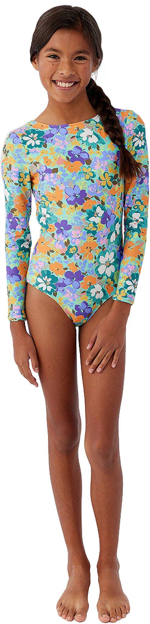 Product gallery image number 3 for product Sami Floral Twist Back Surf Suit Swim 1 Pc Suit - Girls