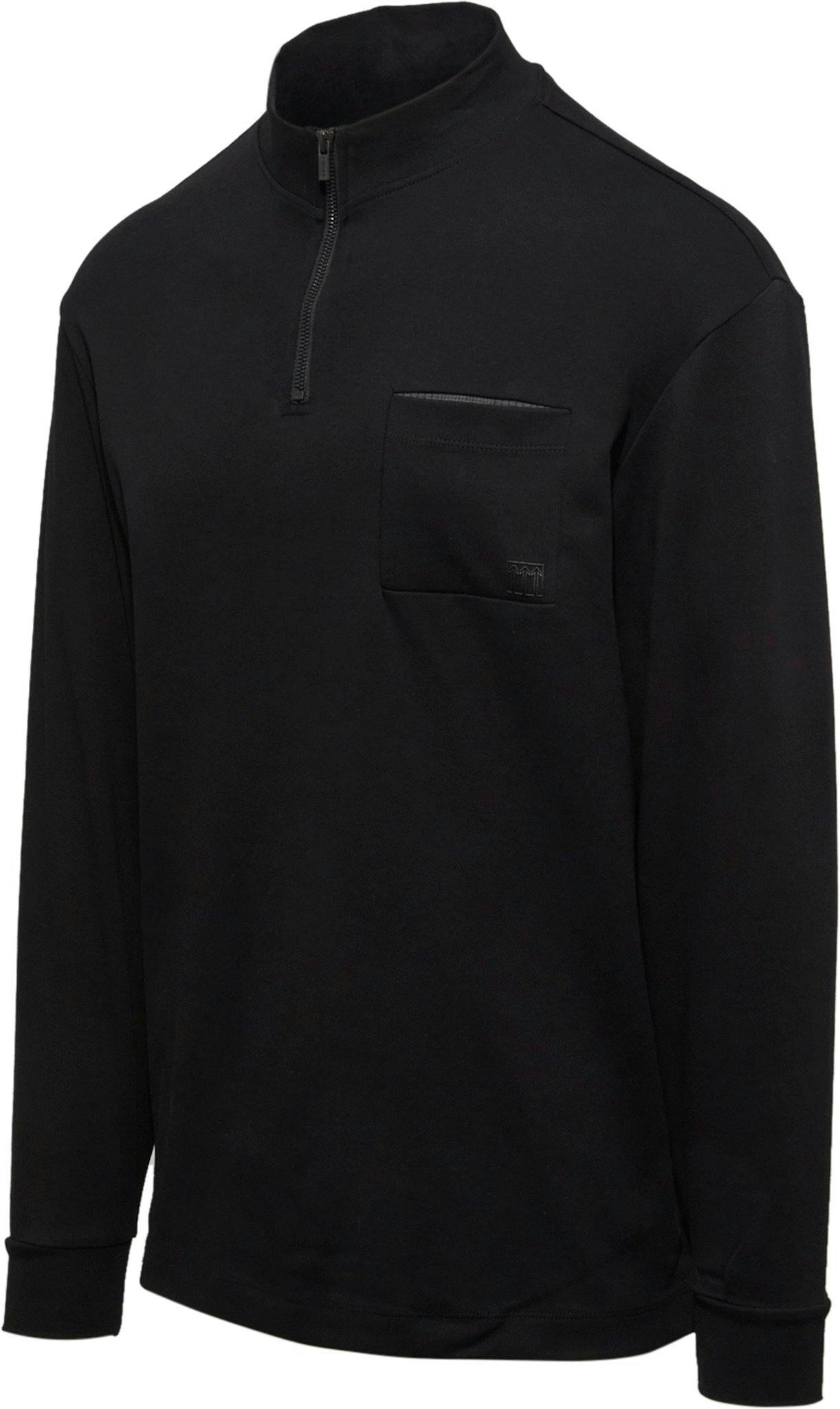 Product gallery image number 3 for product Long Sleeves 1/4 Mock Zip T-Shirt - Men's